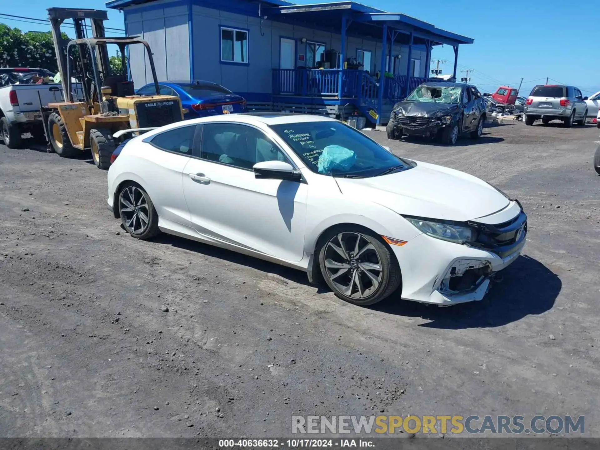 1 Photograph of a damaged car 2HGFC3A5XKH750647 HONDA CIVIC SI 2019