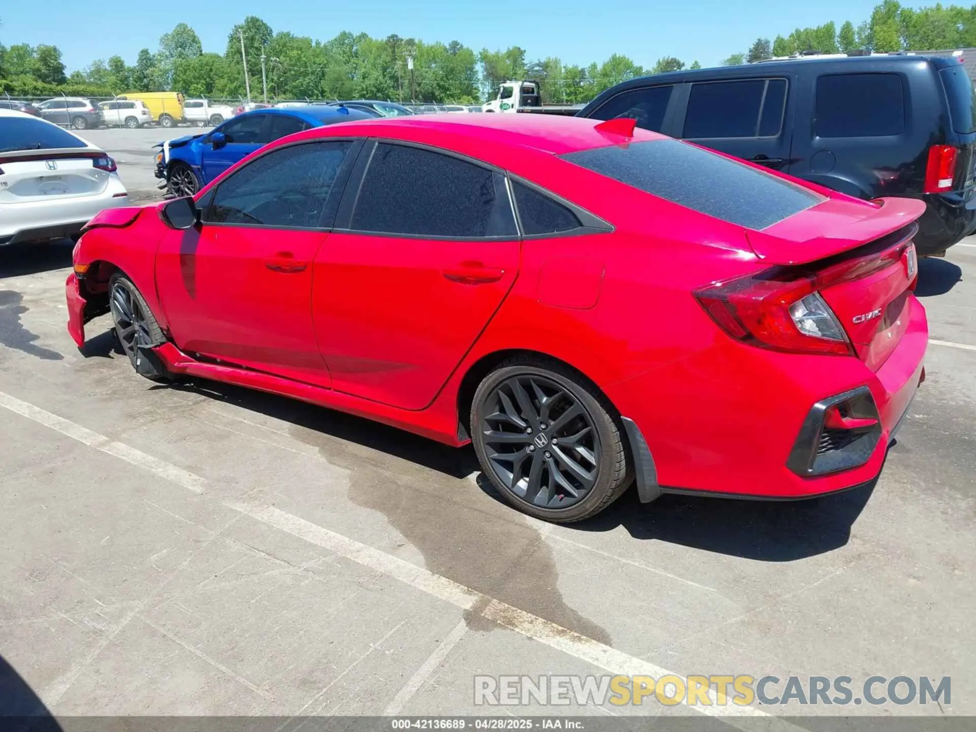 3 Photograph of a damaged car 2HGFC1E52LH707520 HONDA CIVIC SI 2020