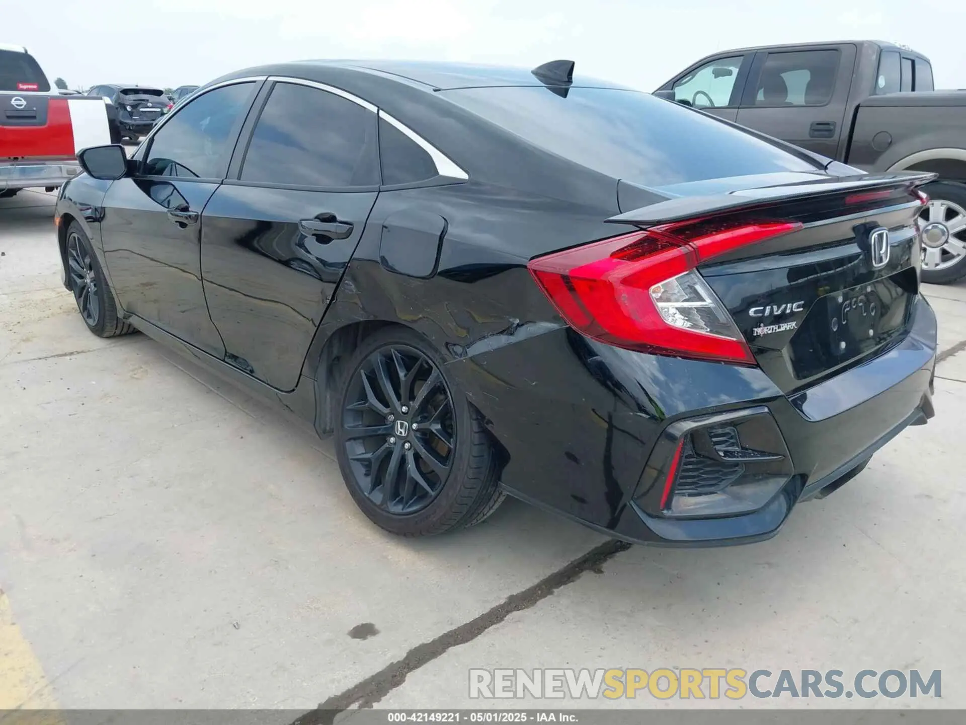 3 Photograph of a damaged car 2HGFC1E55LH705115 HONDA CIVIC SI 2020