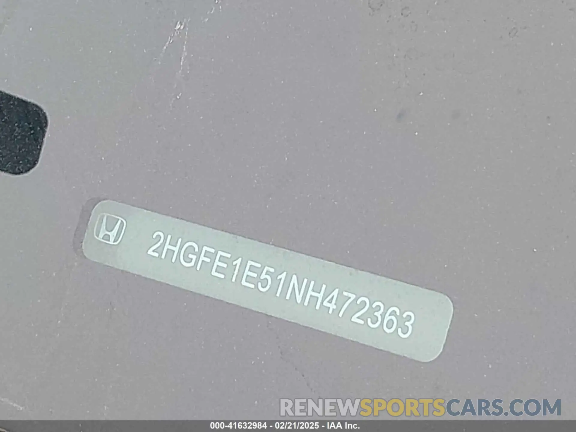17 Photograph of a damaged car 2HGFE1E51NH472363 HONDA CIVIC SI 2022