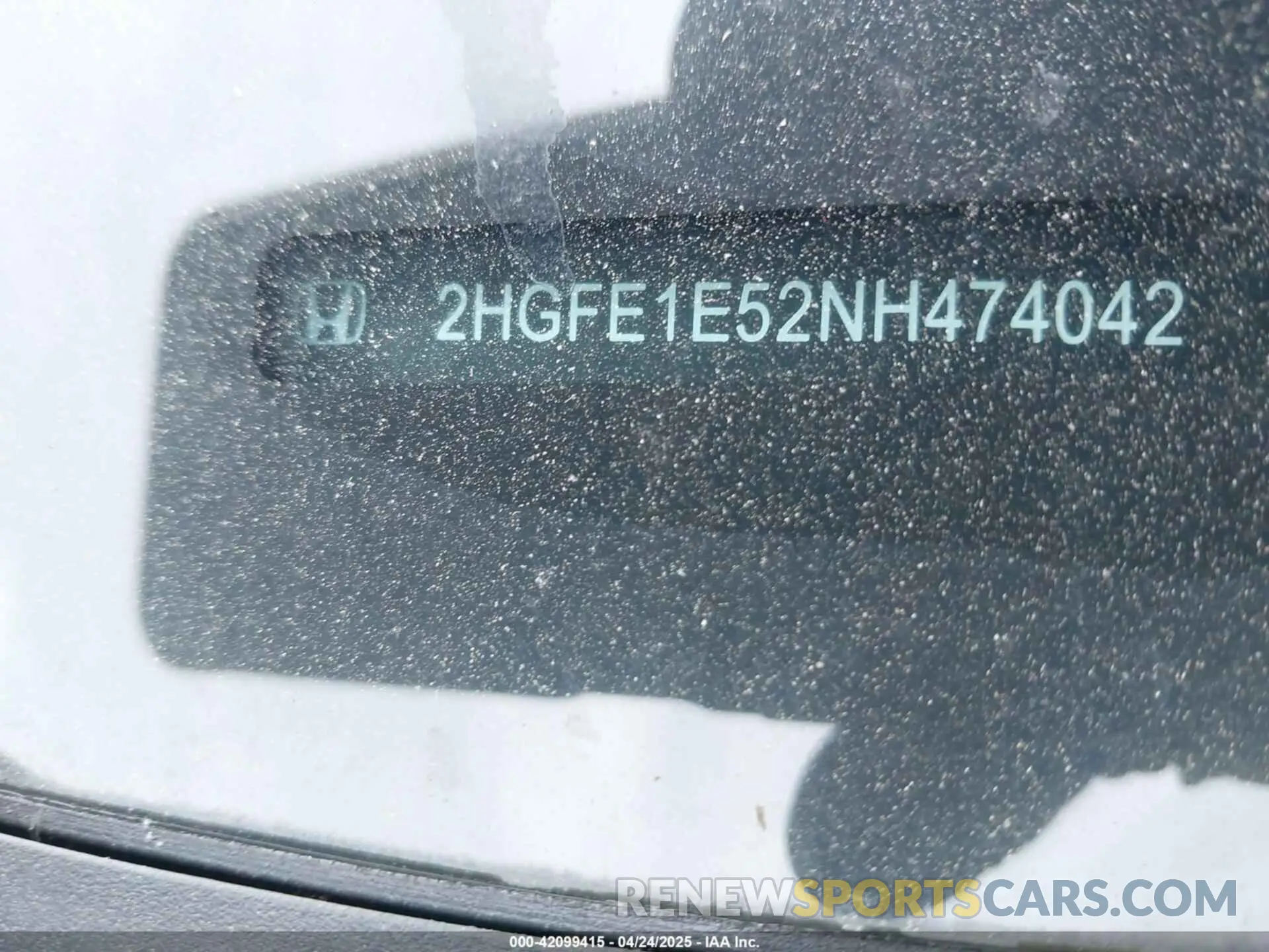 9 Photograph of a damaged car 2HGFE1E52NH474042 HONDA CIVIC SI 2022