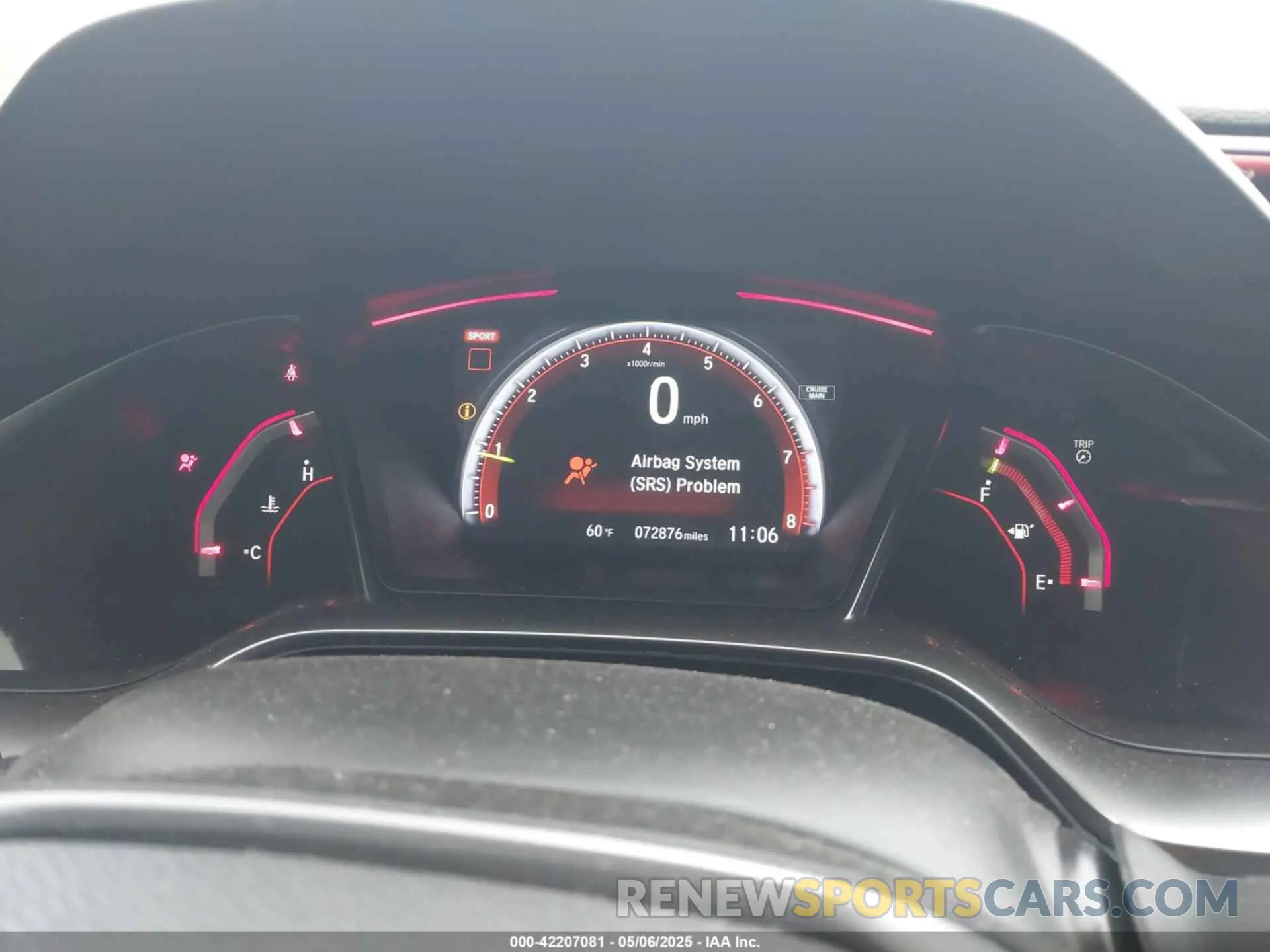 7 Photograph of a damaged car SHHFK8G7XKU202529 HONDA CIVIC TYPE R 2019