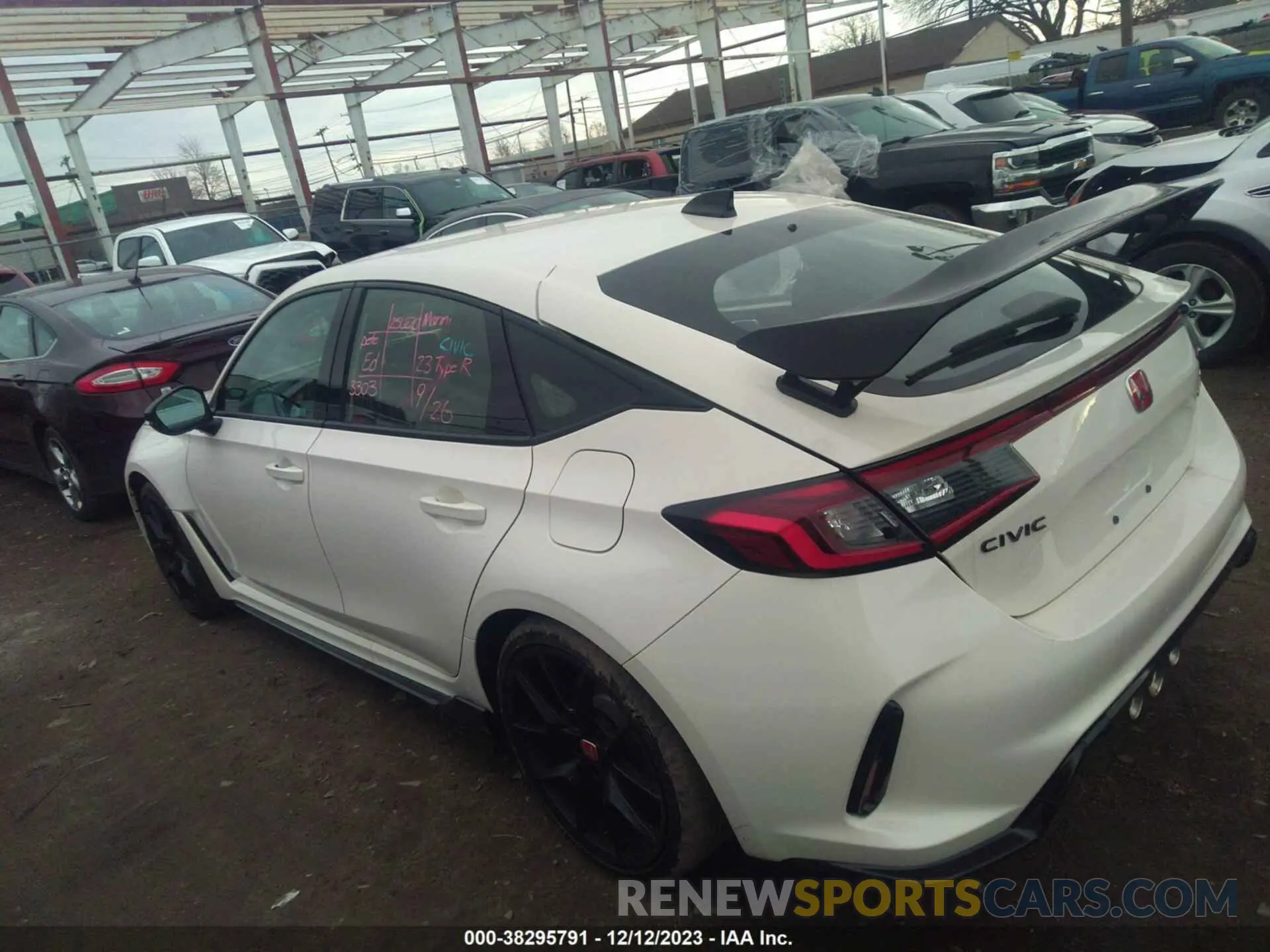 3 Photograph of a damaged car JHMFL5G45PX002284 HONDA CIVIC TYPE R 2023