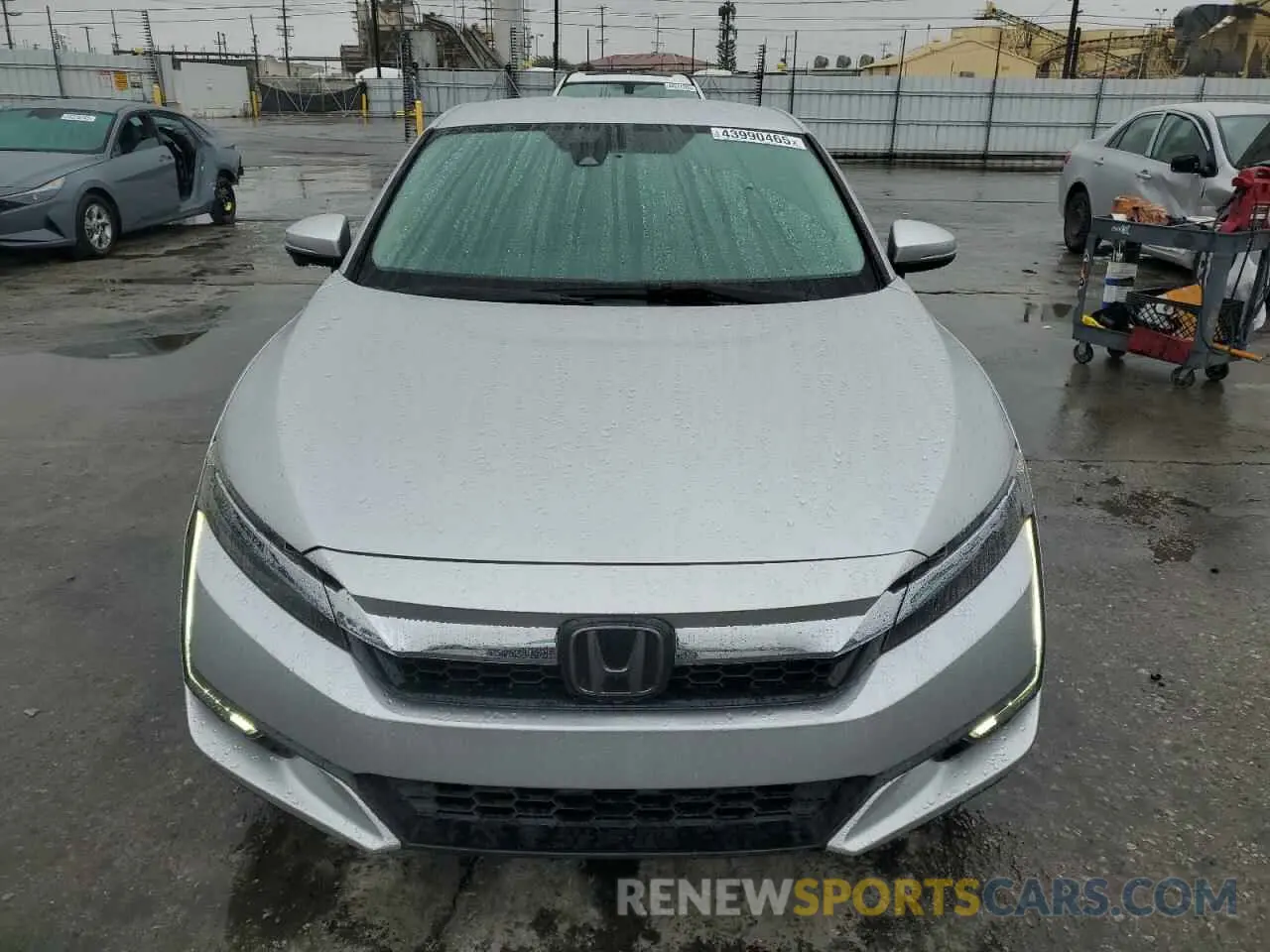 5 Photograph of a damaged car JHMZC5F14KC001972 HONDA CLARITY 2019