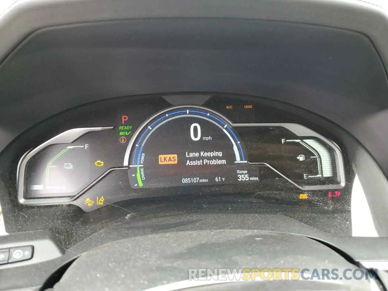 9 Photograph of a damaged car JHMZC5F19KC006505 HONDA CLARITY 2019