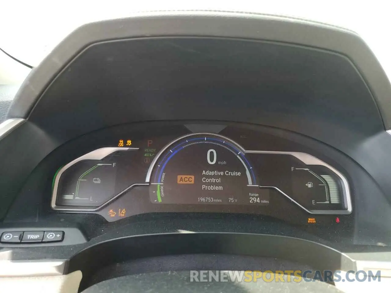9 Photograph of a damaged car JHMZC5F39KC001158 HONDA CLARITY 2019