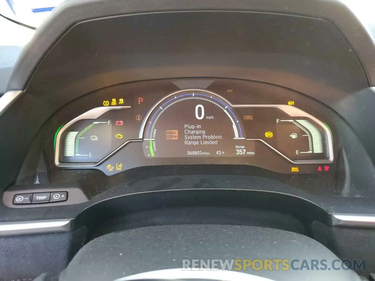 9 Photograph of a damaged car JHMZC5F3XKC003226 HONDA CLARITY 2019