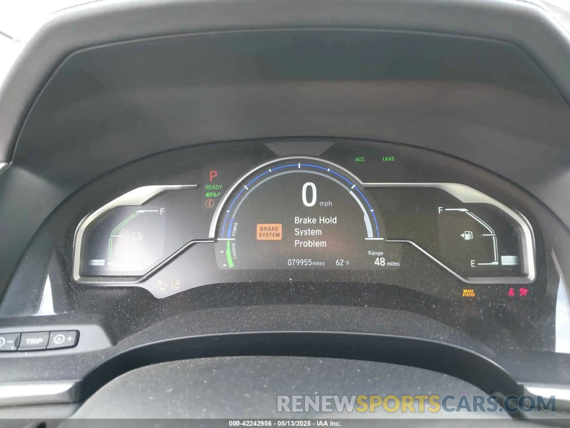 7 Photograph of a damaged car JHMZC5F13KC006824 HONDA CLARITY PLUG-IN HYBRID 2019