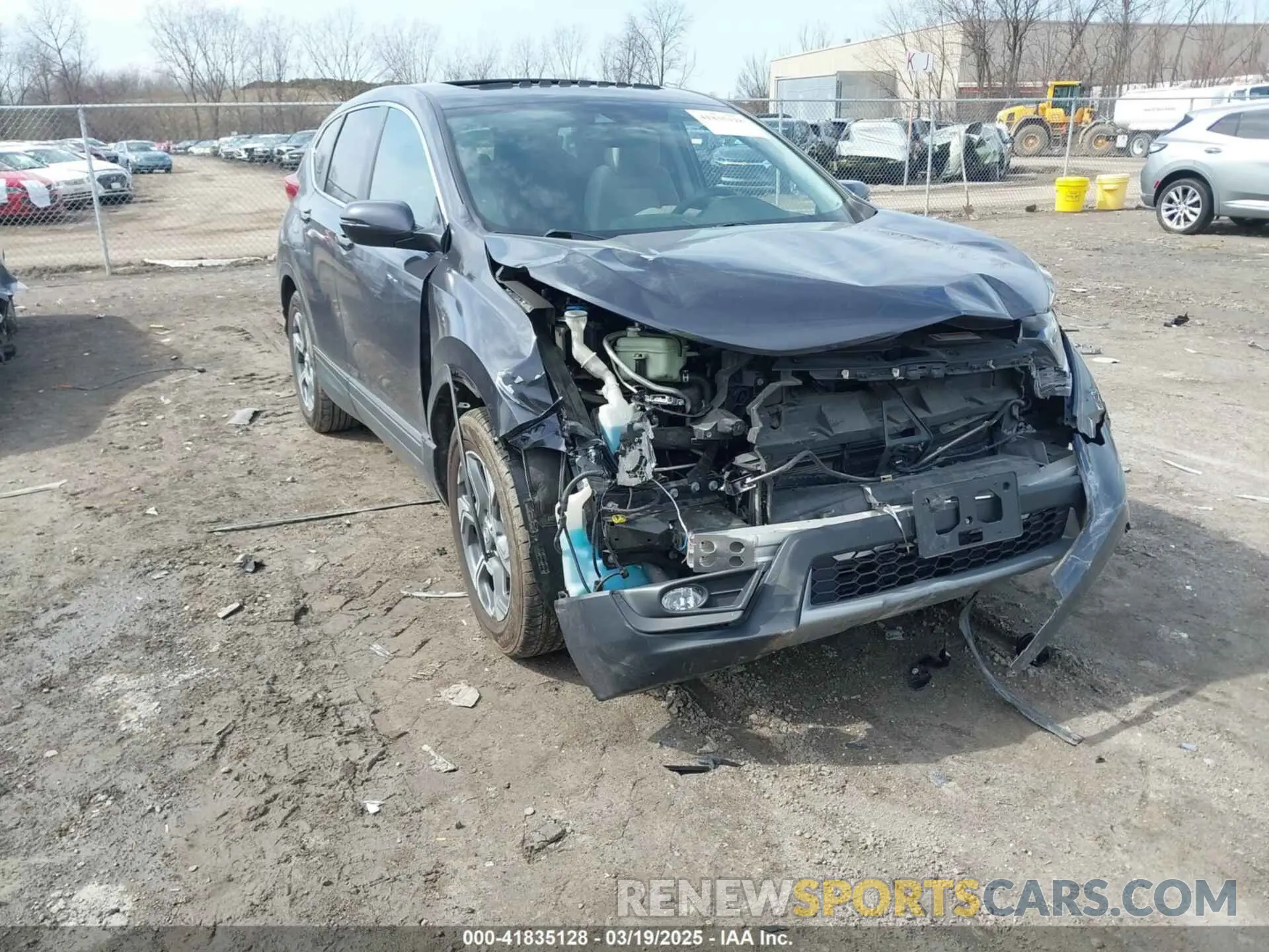 1 Photograph of a damaged car 2HKRW1H56KH507065 HONDA CR-V 2019