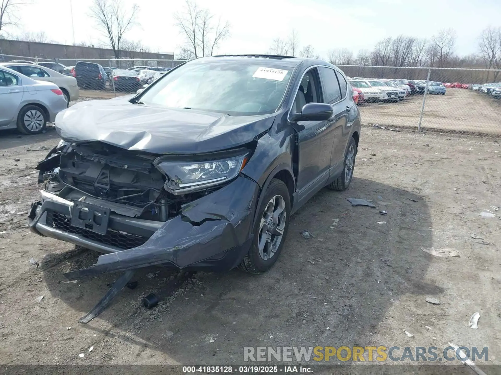 2 Photograph of a damaged car 2HKRW1H56KH507065 HONDA CR-V 2019