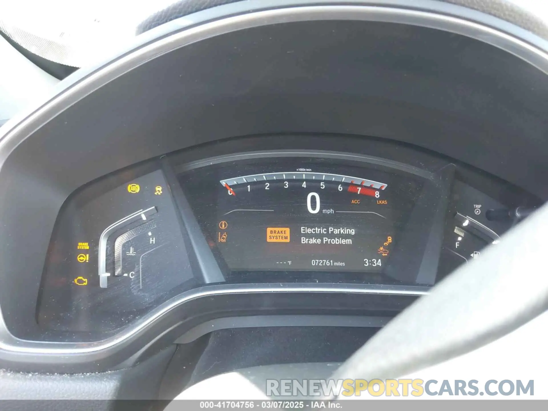 7 Photograph of a damaged car 2HKRW2H50KH637316 HONDA CR-V 2019