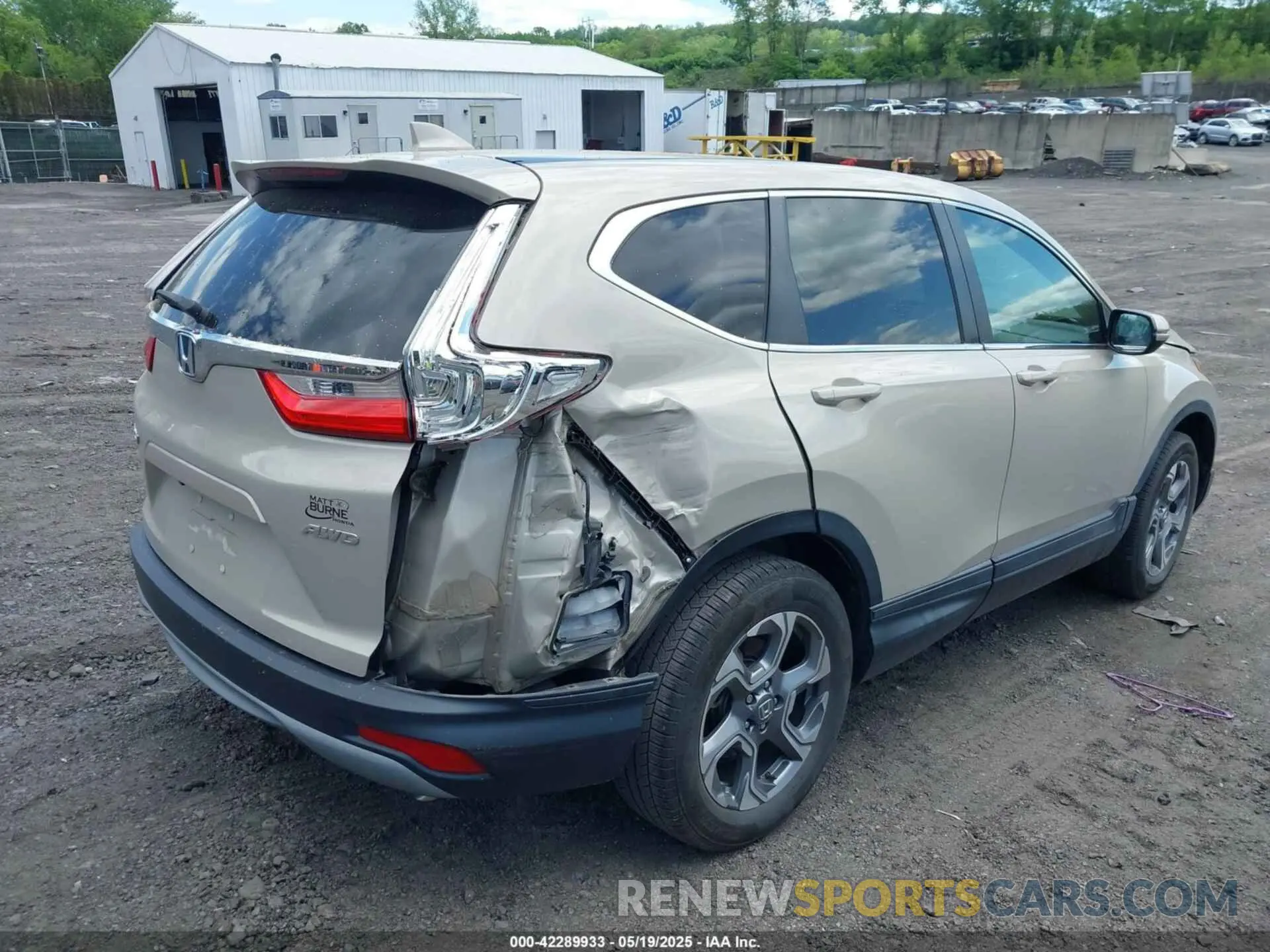 4 Photograph of a damaged car 2HKRW2H56KH634372 HONDA CR-V 2019