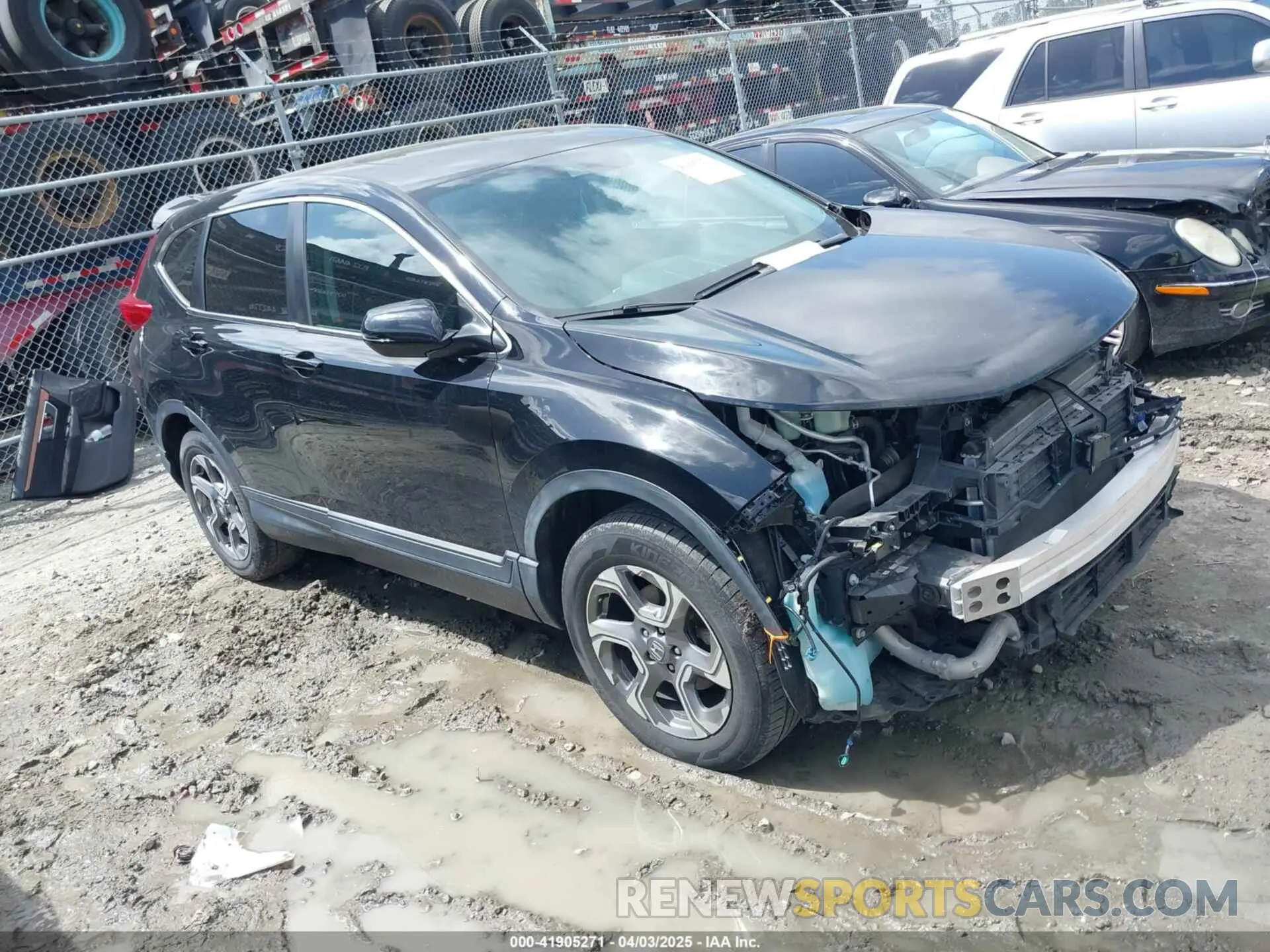1 Photograph of a damaged car 2HKRW2H56KH674662 HONDA CR-V 2019