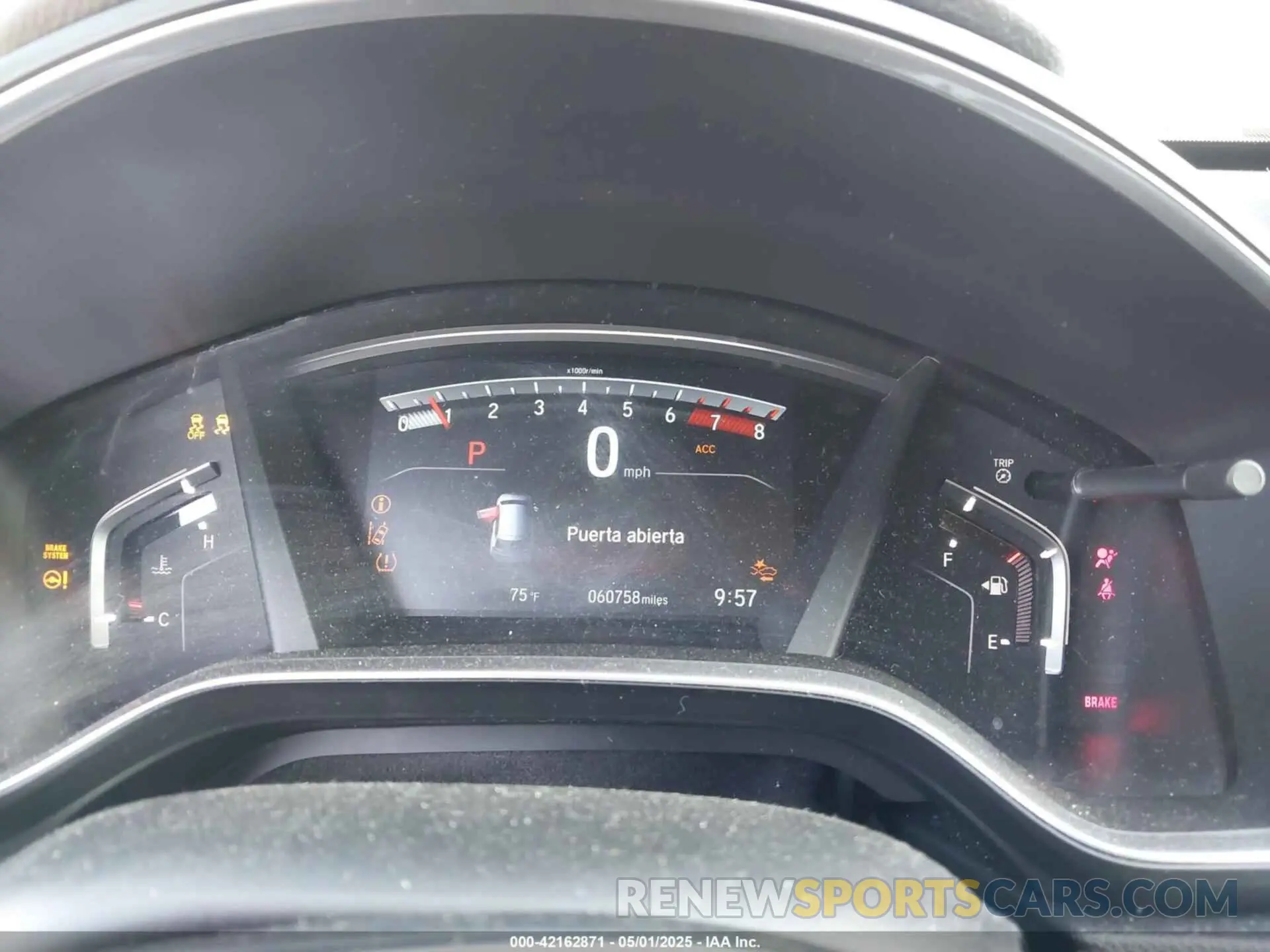 7 Photograph of a damaged car 2HKRW2H58KH641727 HONDA CR-V 2019