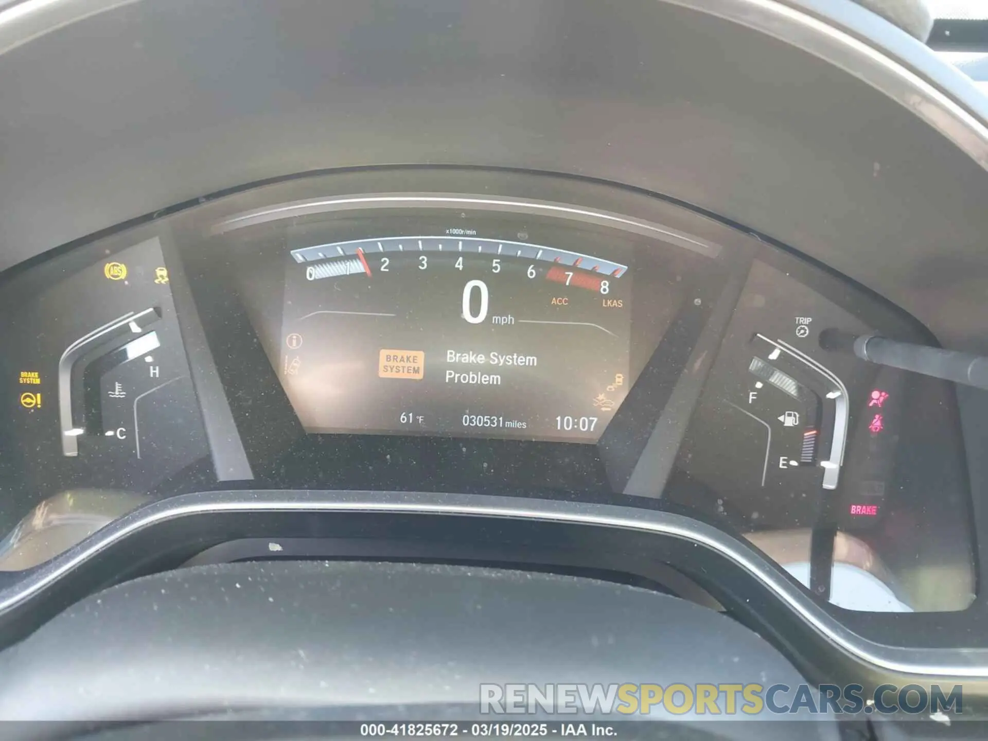 7 Photograph of a damaged car 2HKRW2H81KH612368 HONDA CR-V 2019