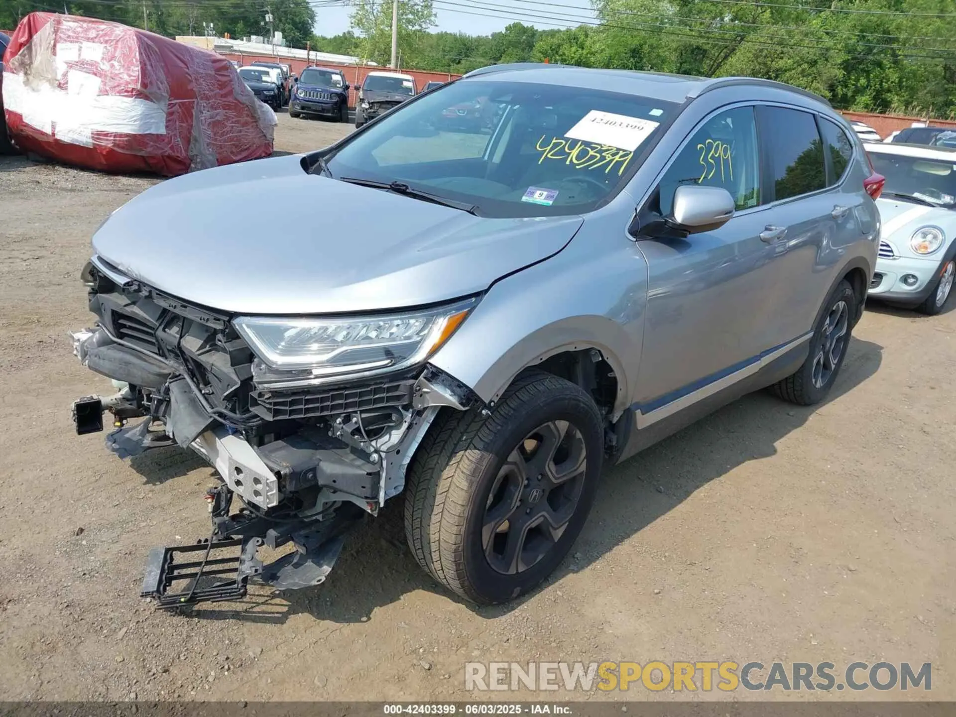 2 Photograph of a damaged car 2HKRW2H93KH628869 HONDA CR-V 2019