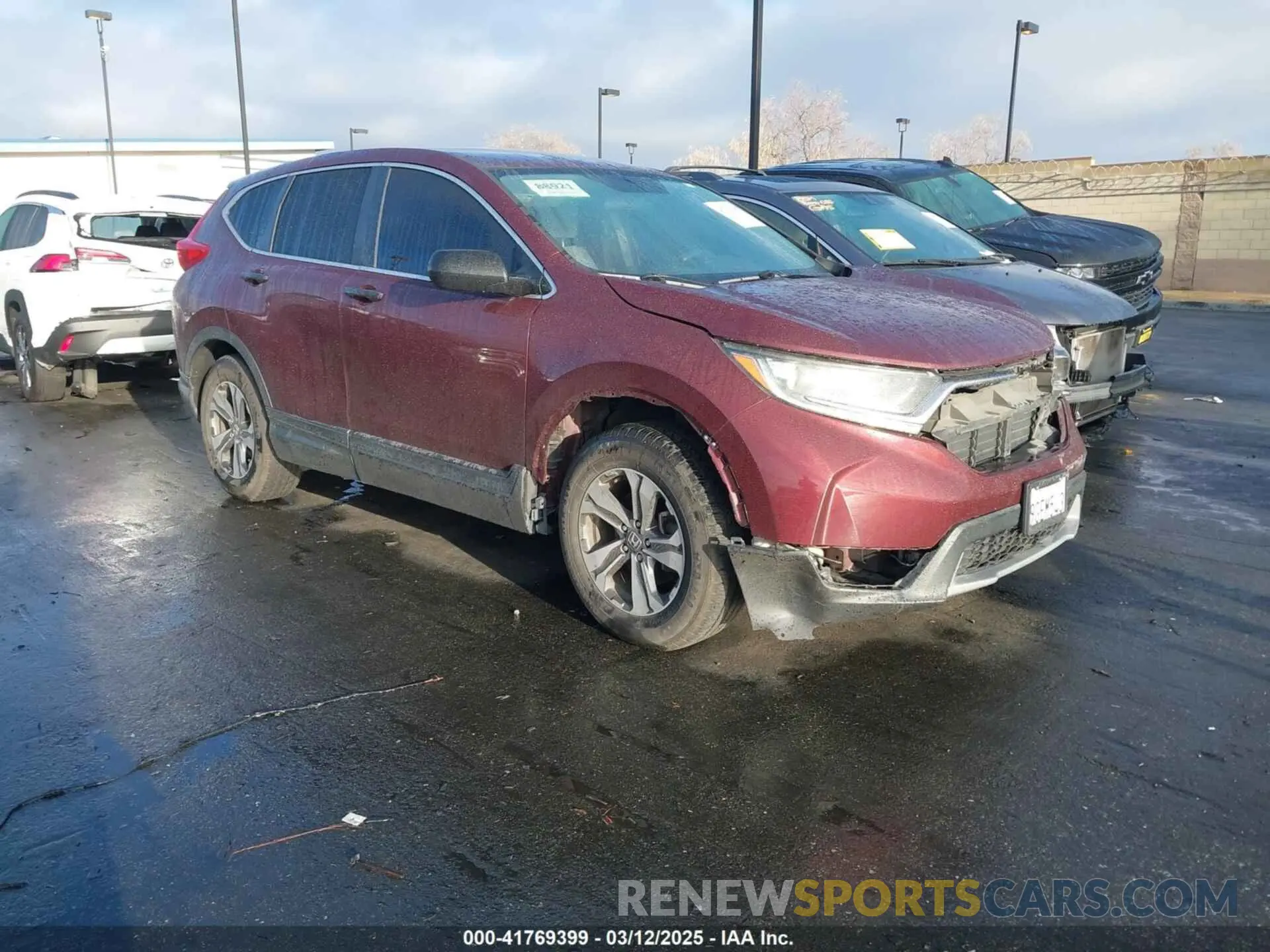 1 Photograph of a damaged car 2HKRW5H31KH415531 HONDA CR-V 2019