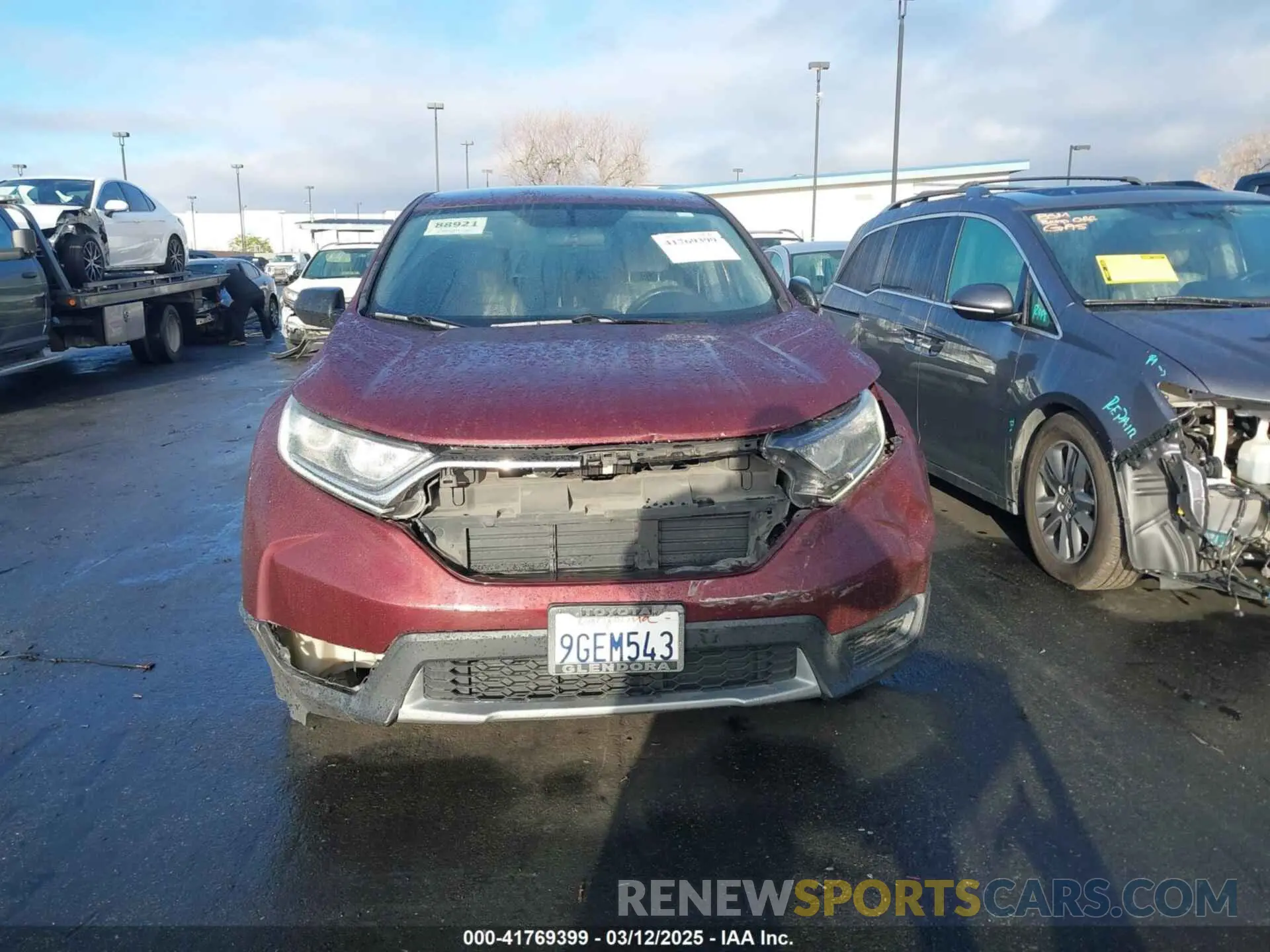 12 Photograph of a damaged car 2HKRW5H31KH415531 HONDA CR-V 2019