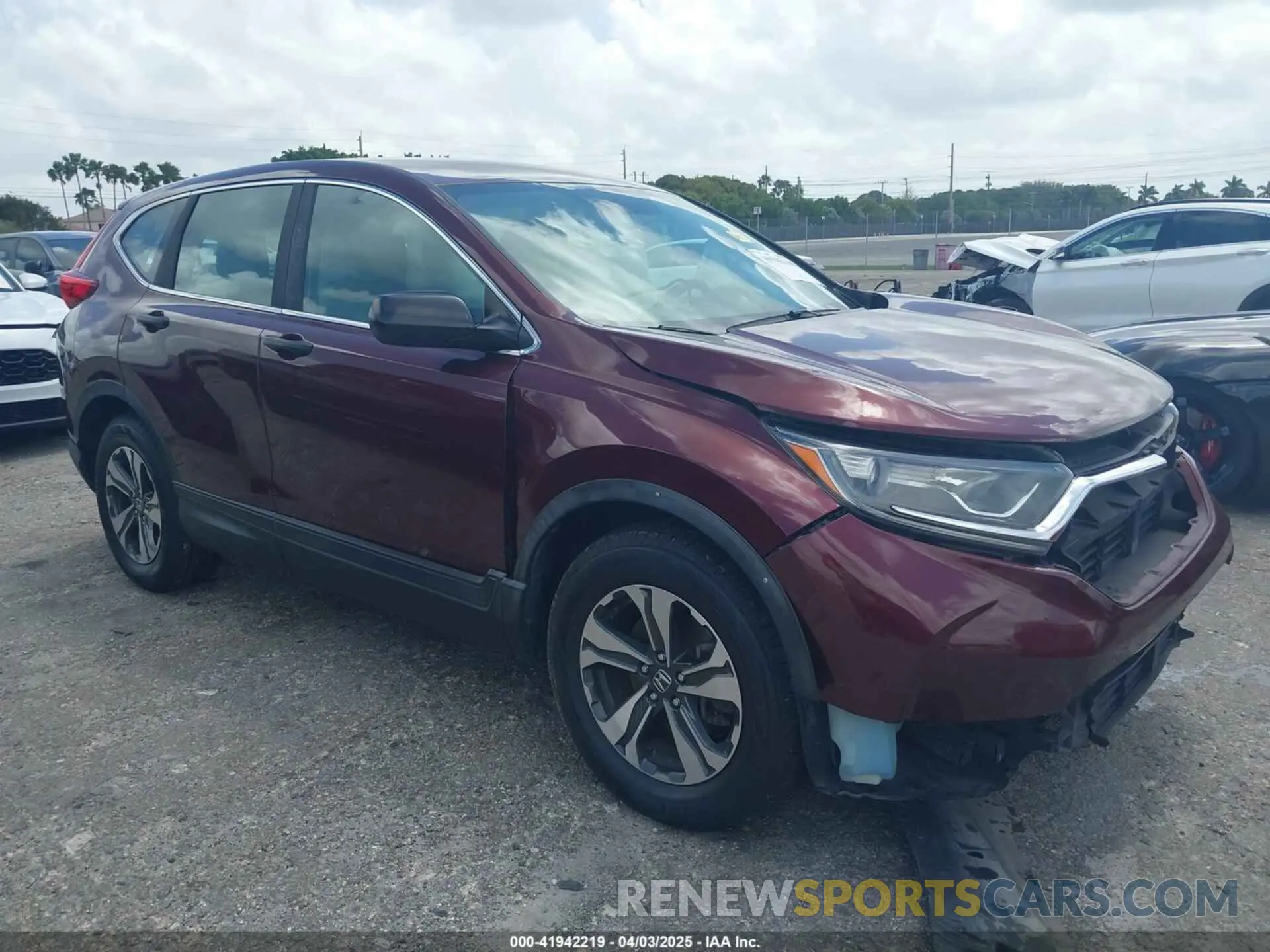 1 Photograph of a damaged car 2HKRW5H33KH402697 HONDA CR-V 2019