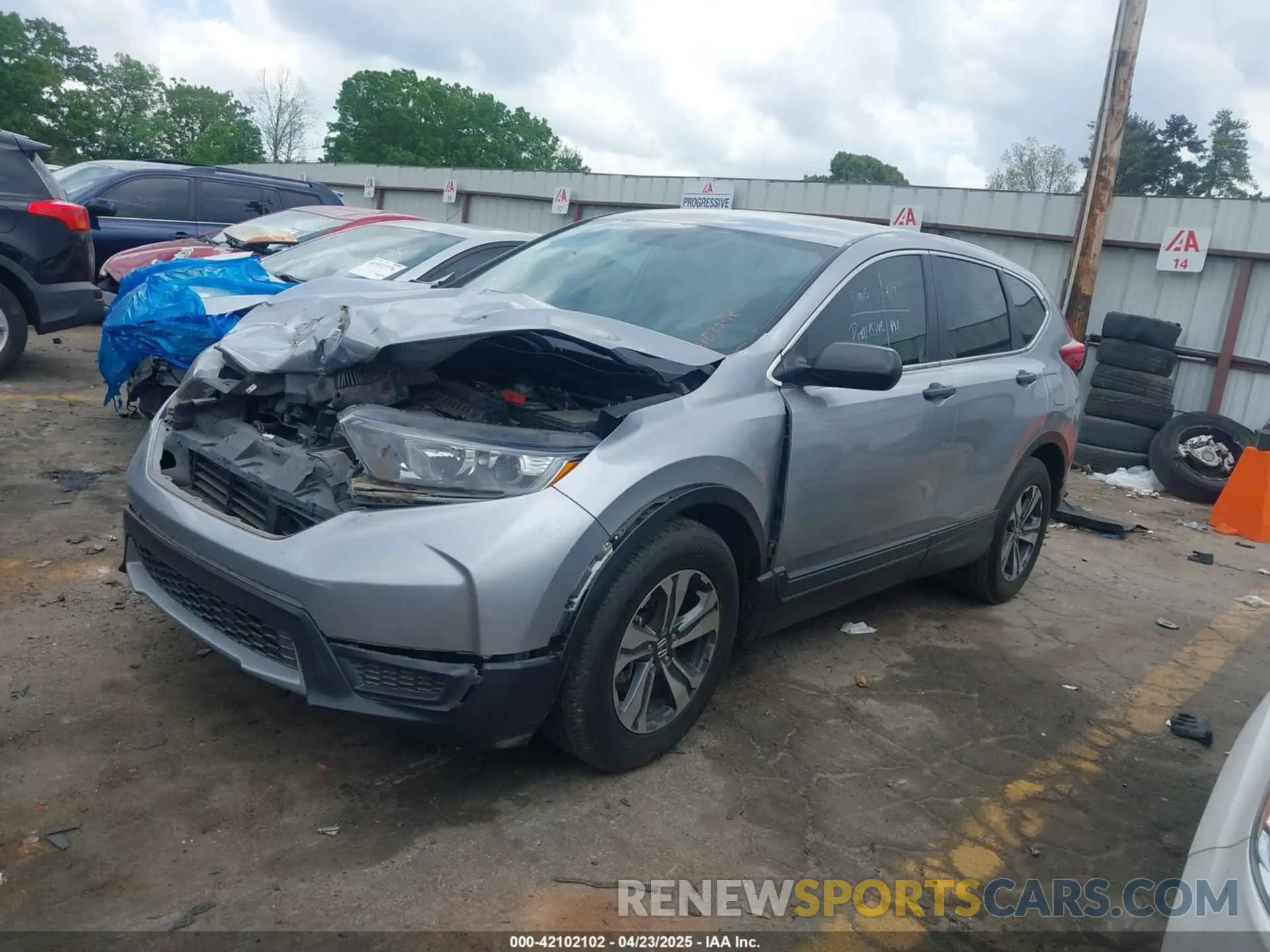 2 Photograph of a damaged car 2HKRW5H35KH403298 HONDA CR-V 2019