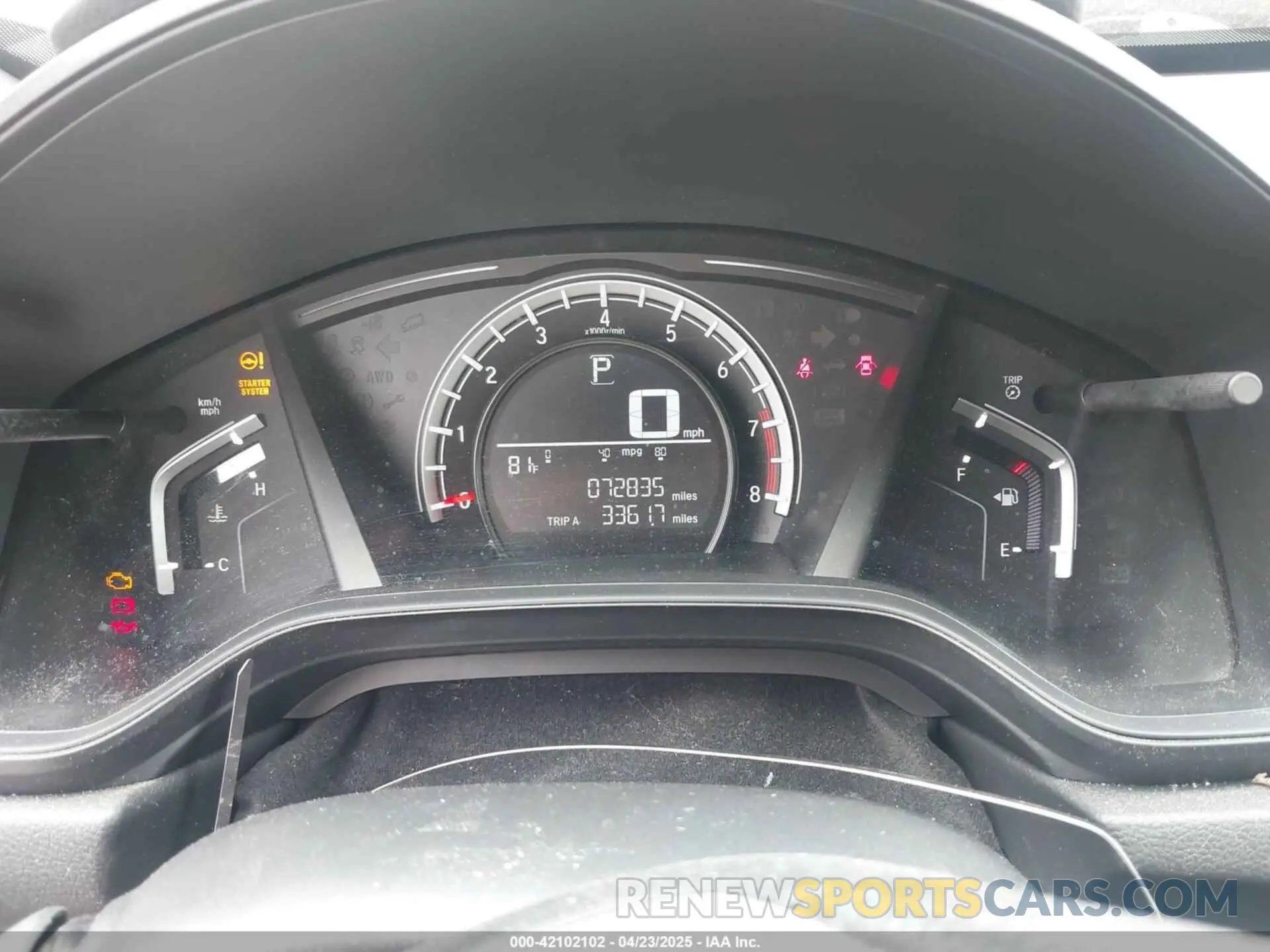 7 Photograph of a damaged car 2HKRW5H35KH403298 HONDA CR-V 2019