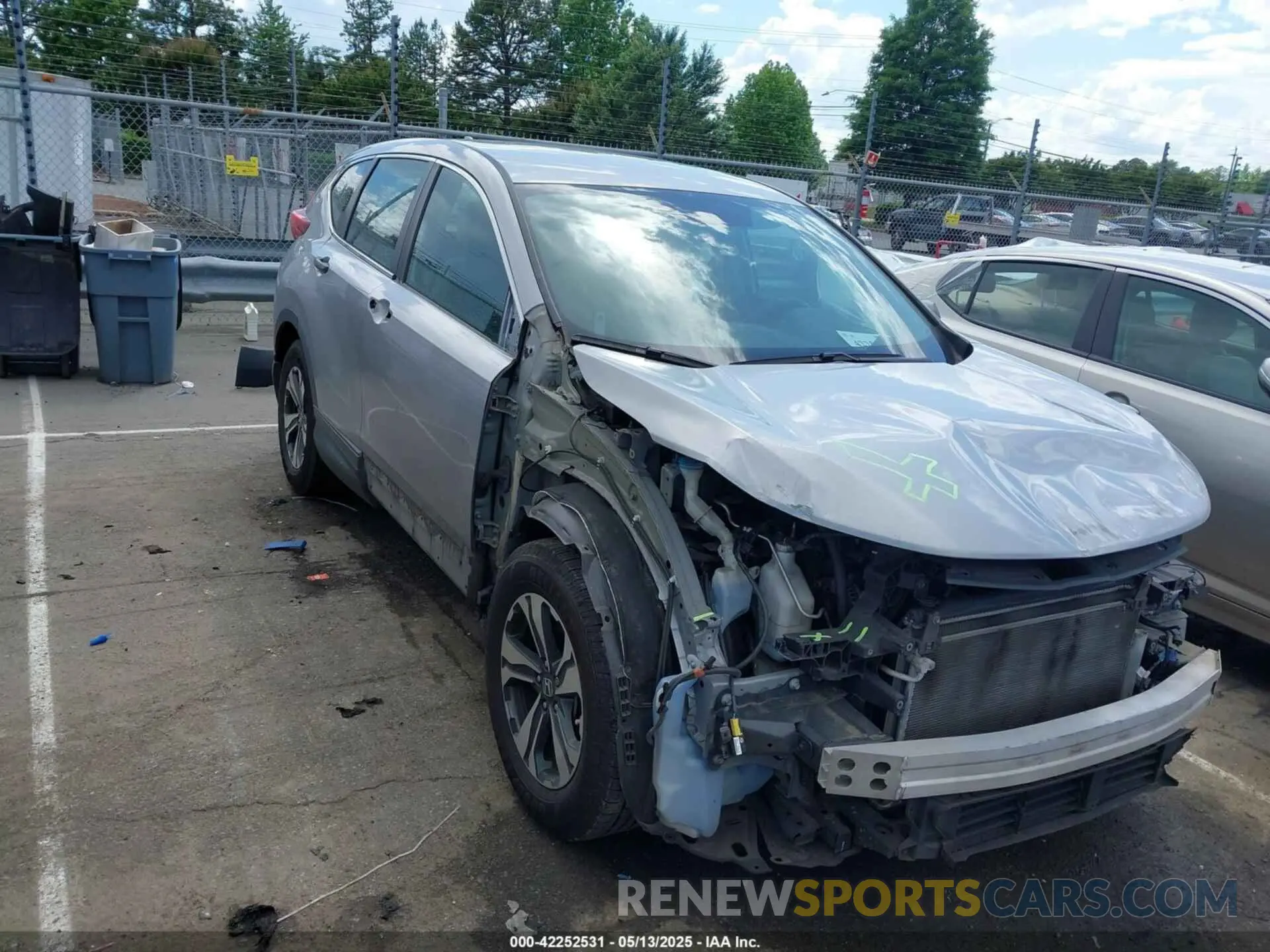 1 Photograph of a damaged car 2HKRW5H36KH416089 HONDA CR-V 2019