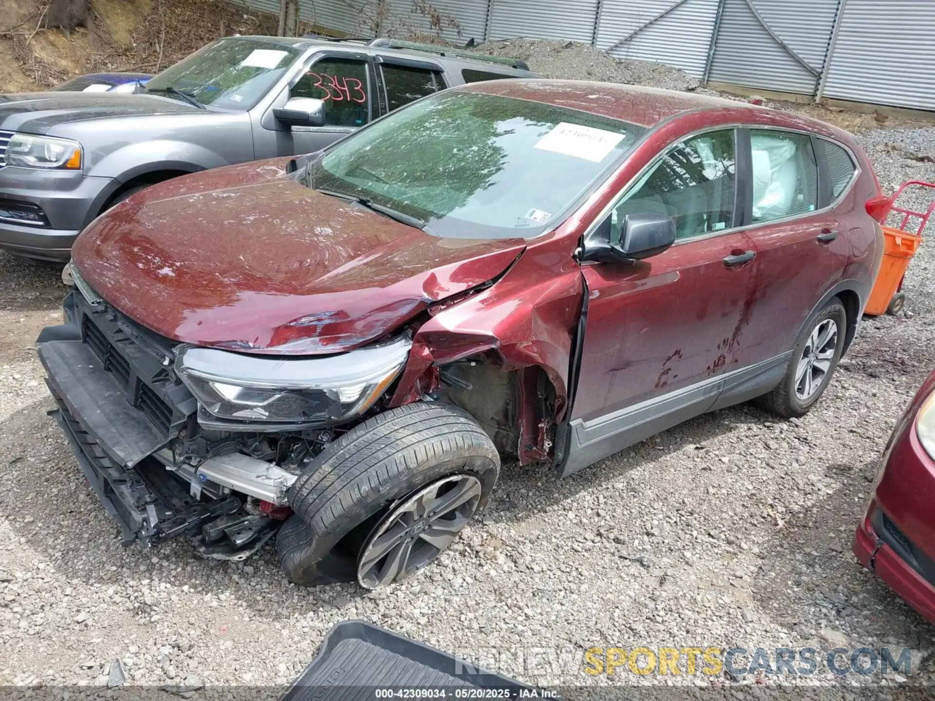 2 Photograph of a damaged car 2HKRW6H33KH210332 HONDA CR-V 2019