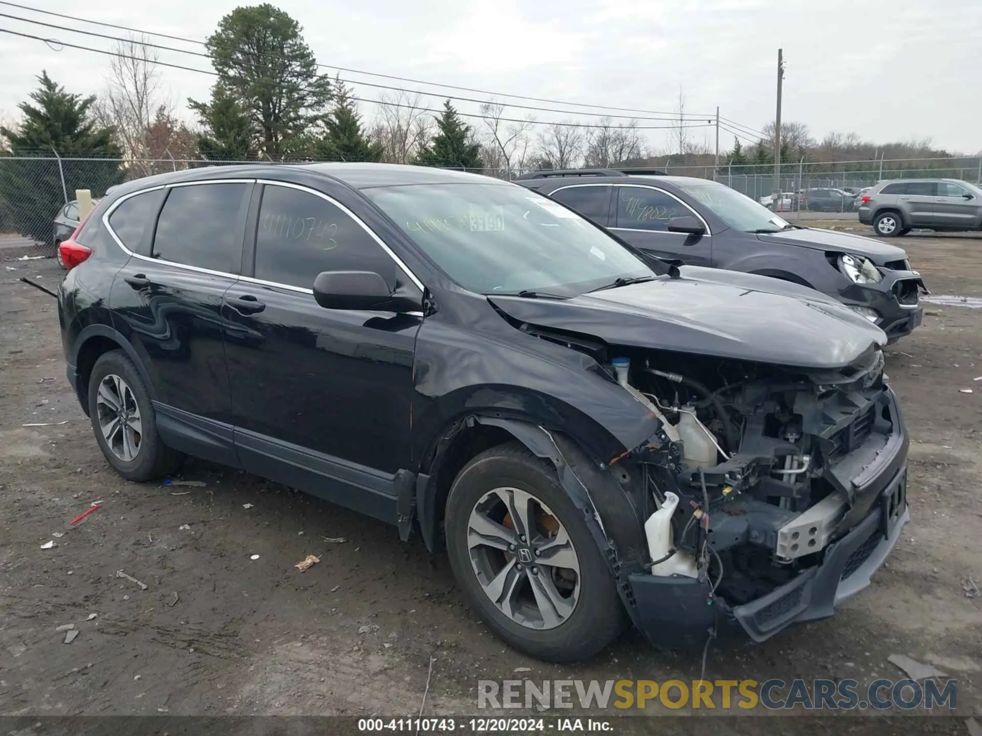 1 Photograph of a damaged car 2HKRW6H33KH217927 HONDA CR-V 2019