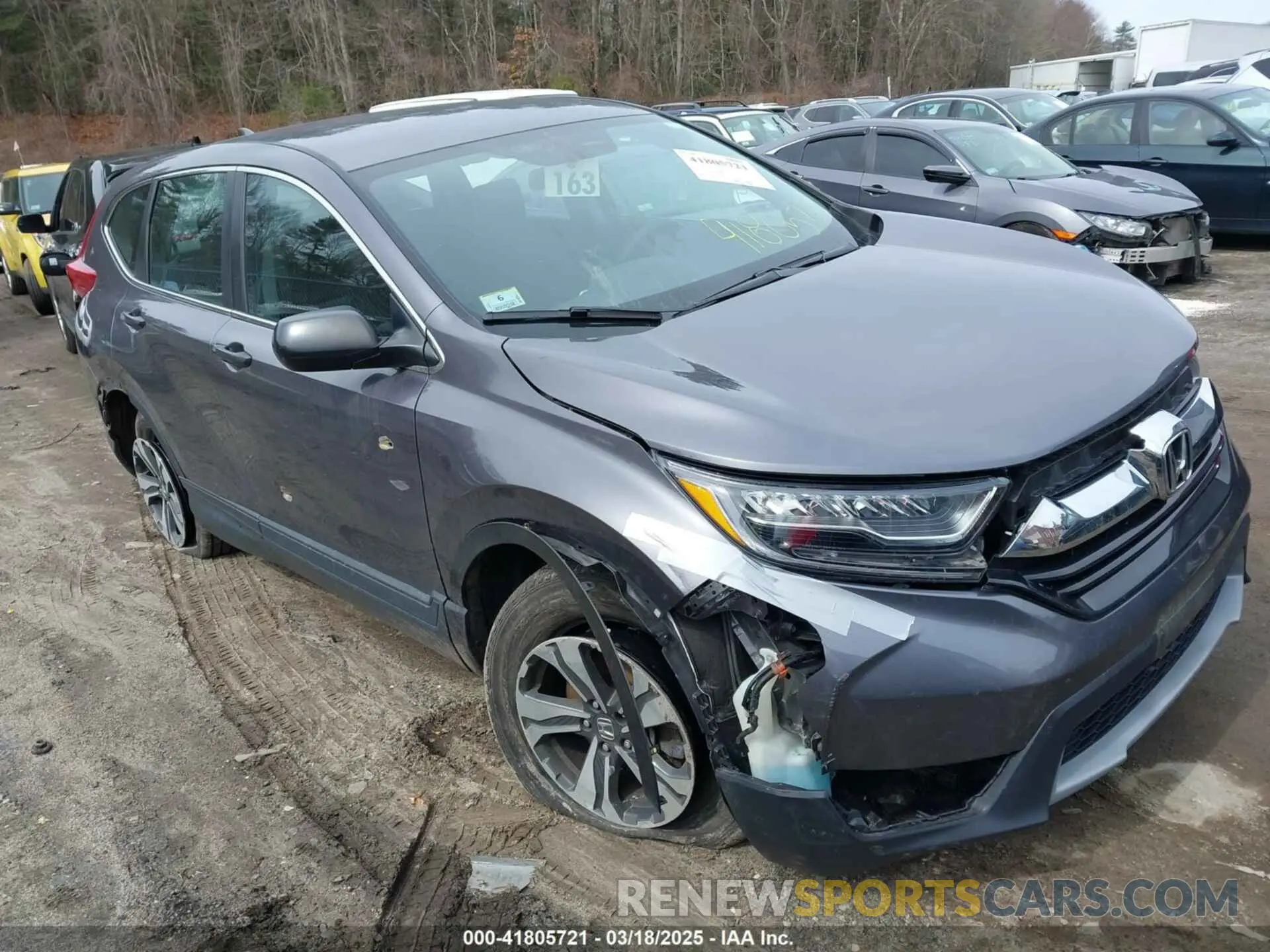 1 Photograph of a damaged car 2HKRW6H34KH219010 HONDA CR-V 2019
