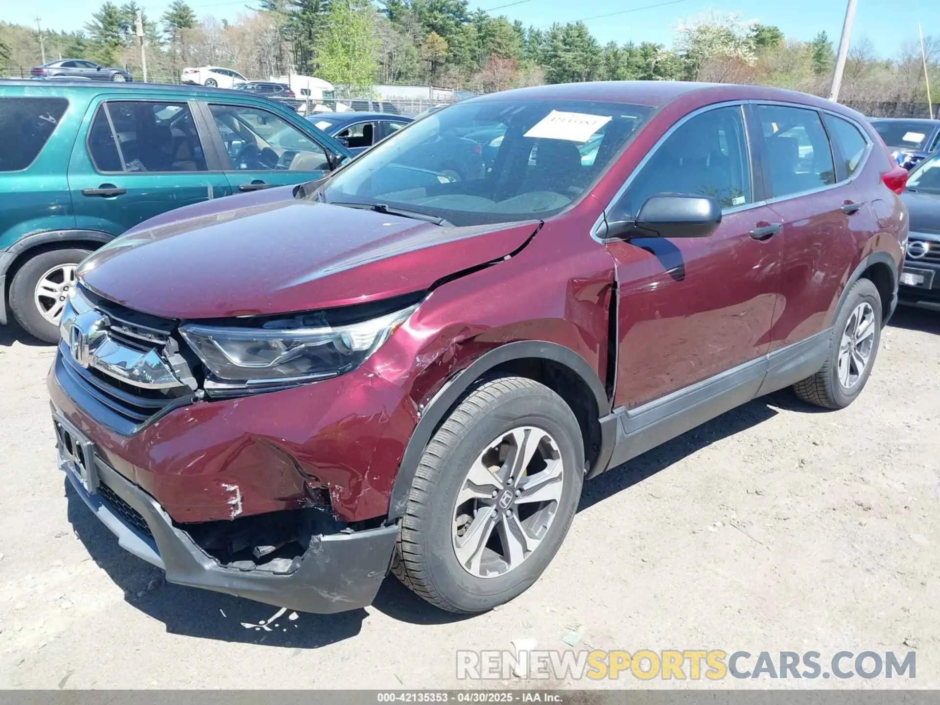 2 Photograph of a damaged car 2HKRW6H36KH215234 HONDA CR-V 2019