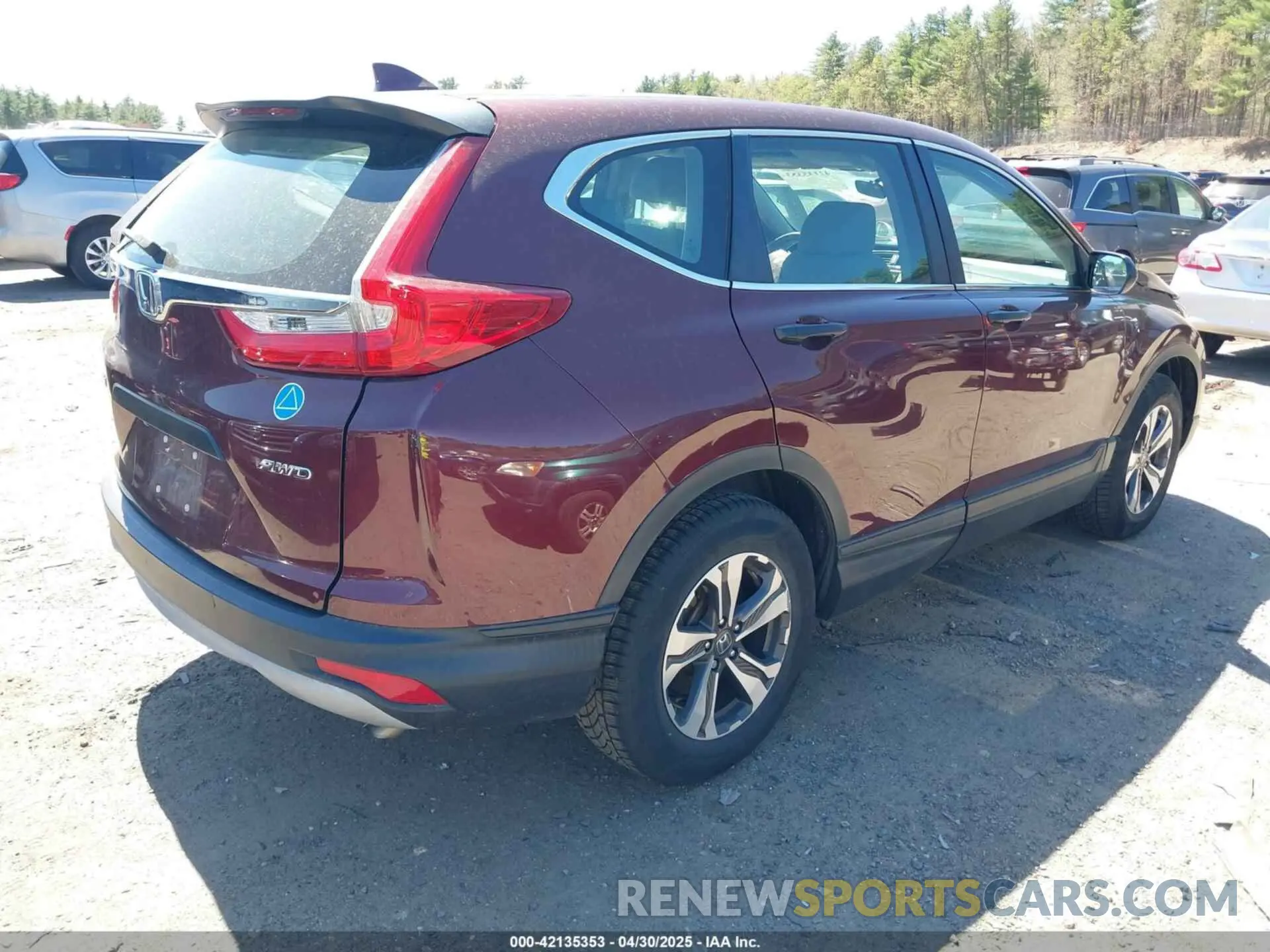 4 Photograph of a damaged car 2HKRW6H36KH215234 HONDA CR-V 2019