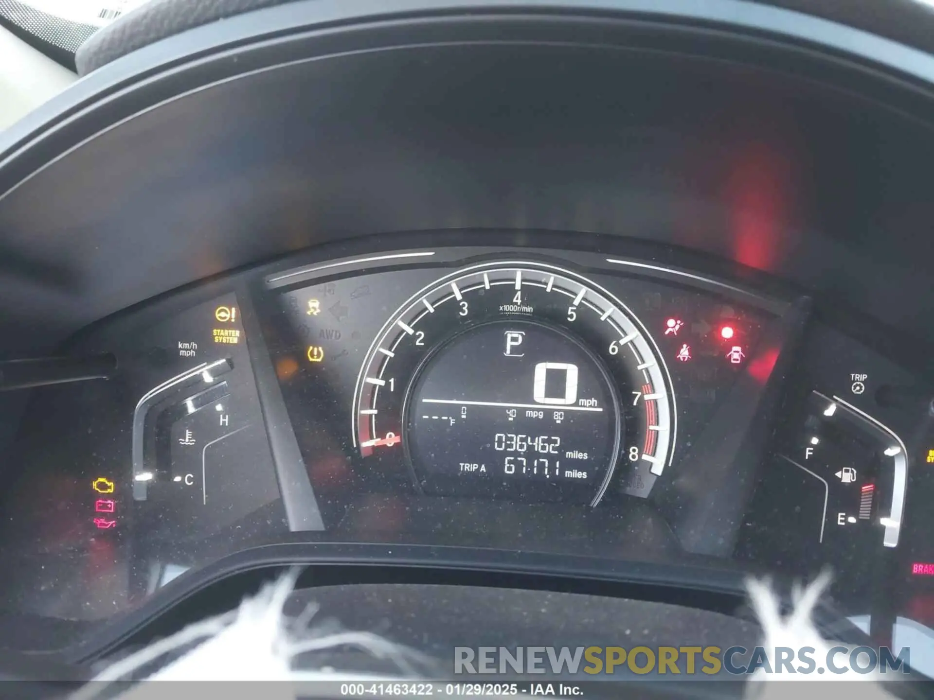 7 Photograph of a damaged car 2HKRW6H36KH230378 HONDA CR-V 2019