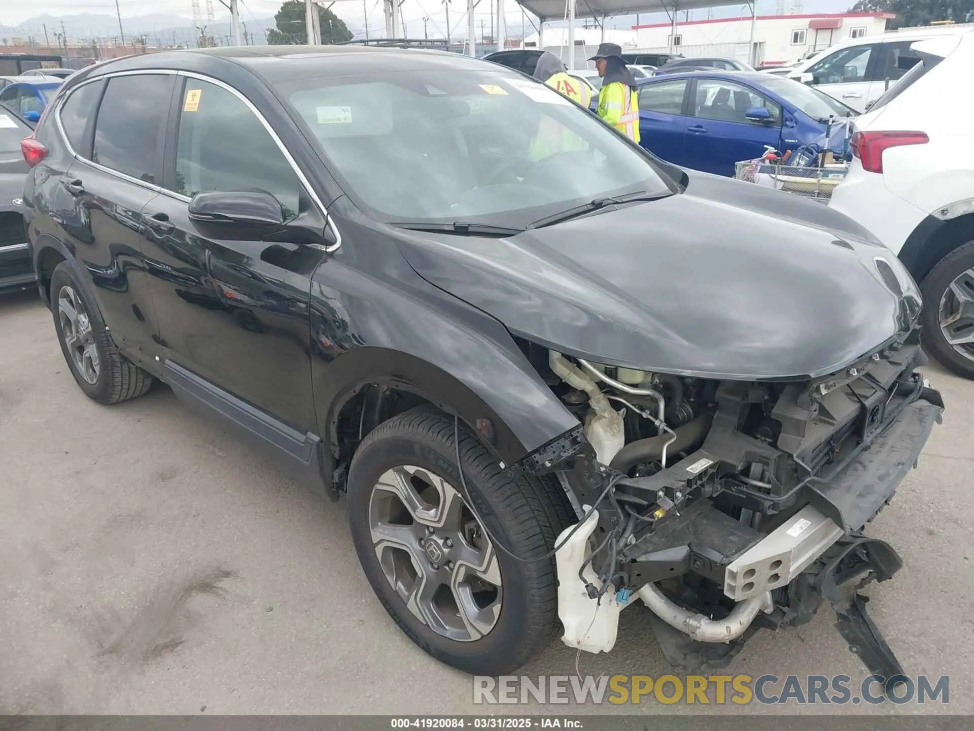 1 Photograph of a damaged car 5J6RW1H50KA009753 HONDA CR-V 2019