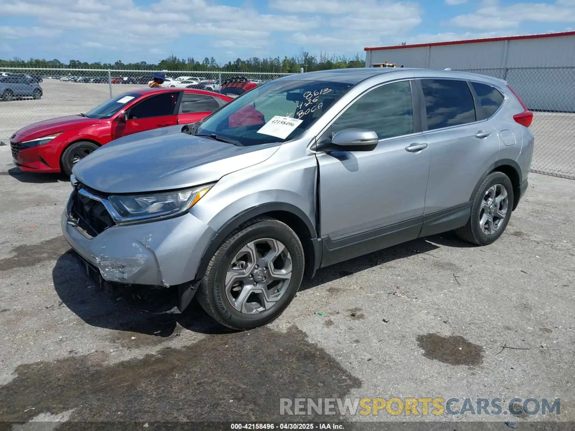 2 Photograph of a damaged car 5J6RW1H51KA008613 HONDA CR-V 2019