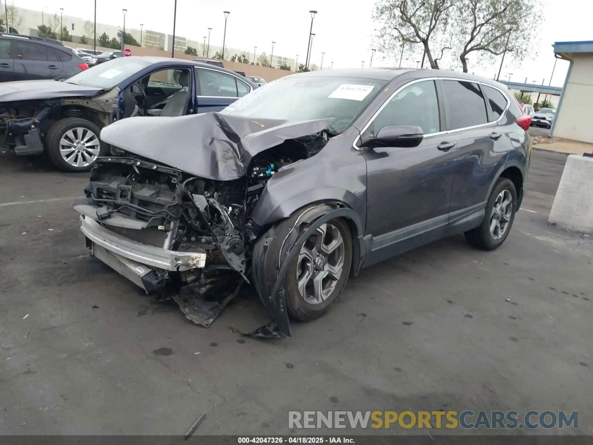 2 Photograph of a damaged car 5J6RW1H52KA020706 HONDA CR-V 2019