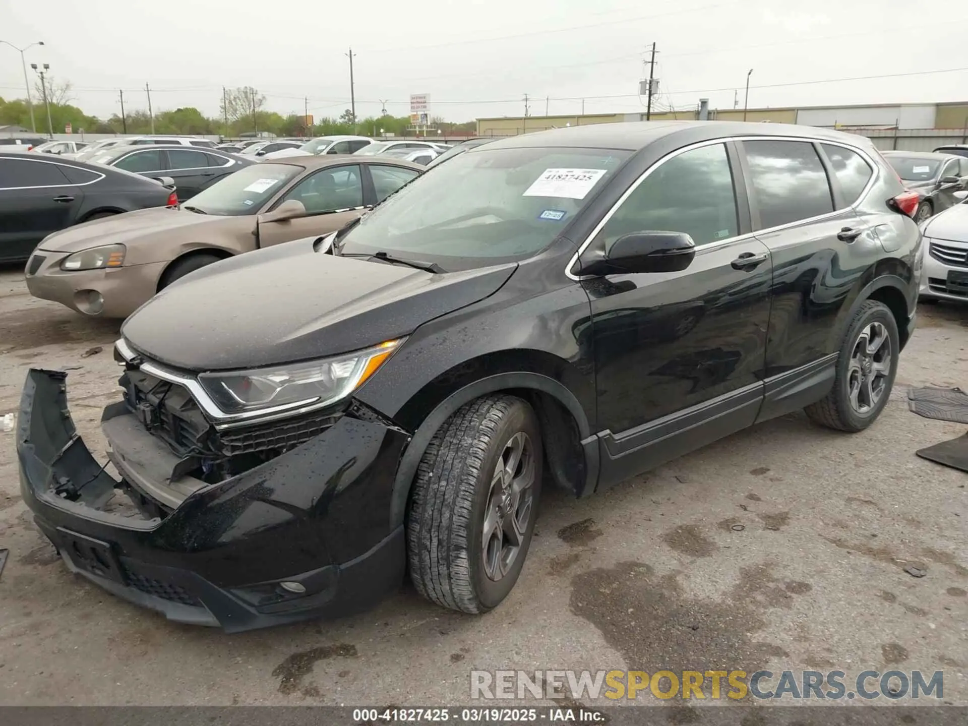 2 Photograph of a damaged car 5J6RW1H54KA039693 HONDA CR-V 2019