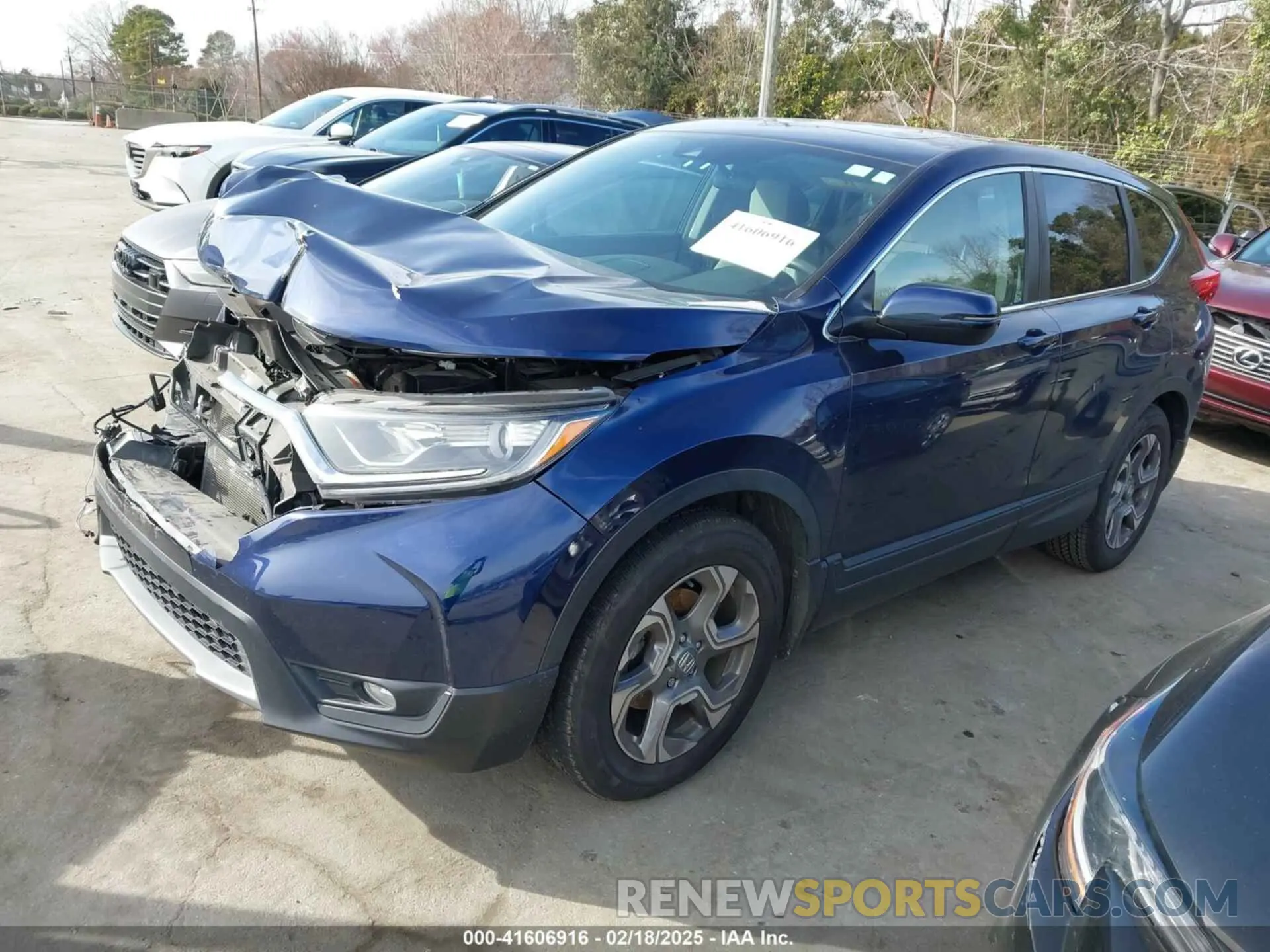 2 Photograph of a damaged car 5J6RW1H55KL007453 HONDA CR-V 2019
