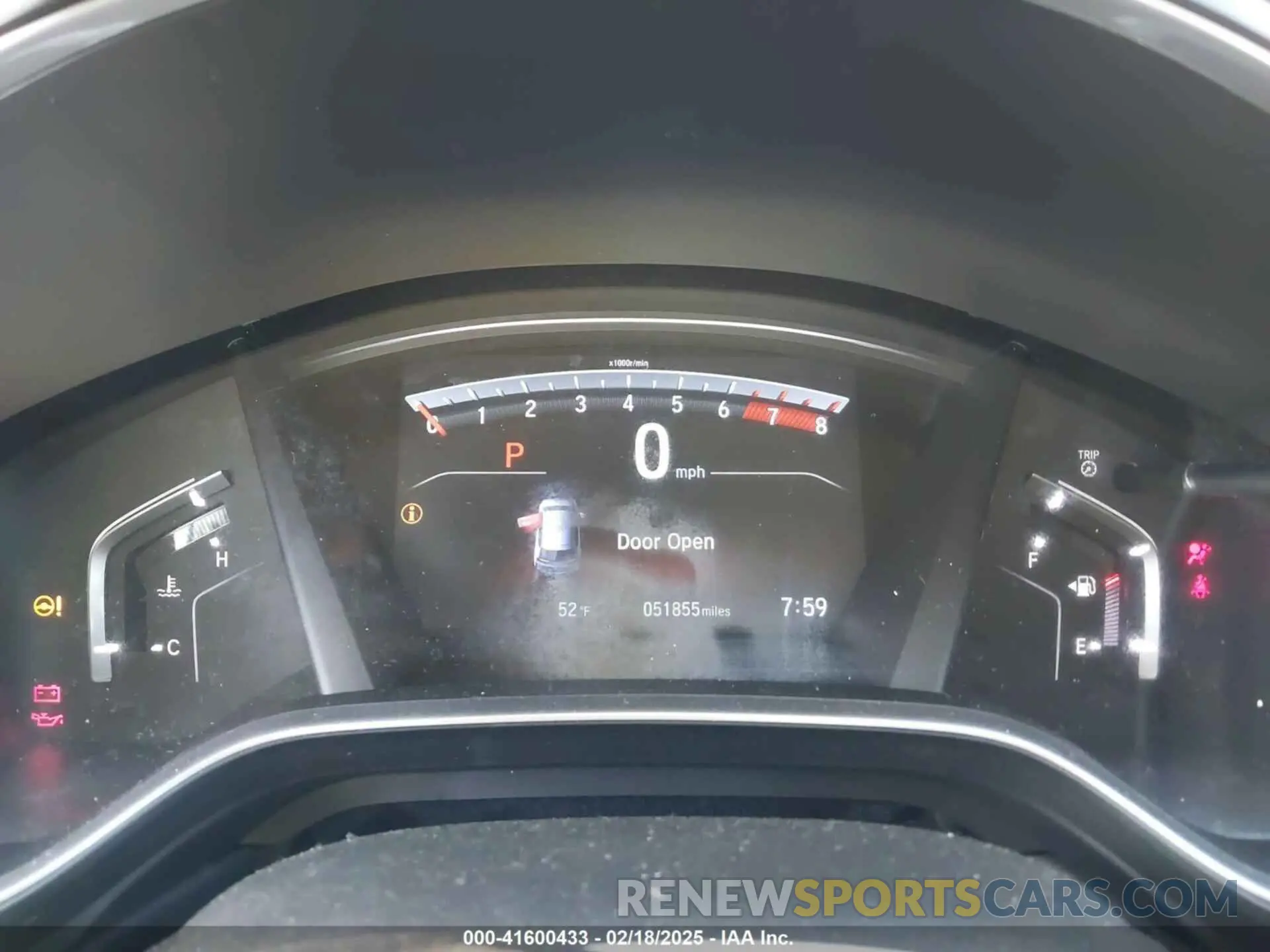 7 Photograph of a damaged car 5J6RW1H56KA029828 HONDA CR-V 2019