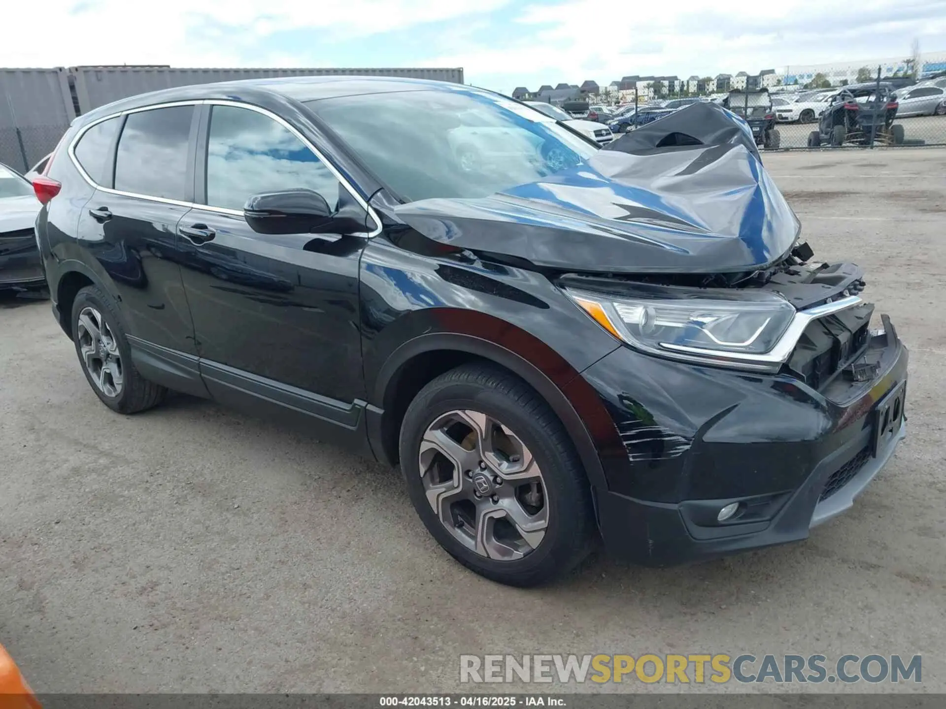 1 Photograph of a damaged car 5J6RW1H56KA030445 HONDA CR-V 2019