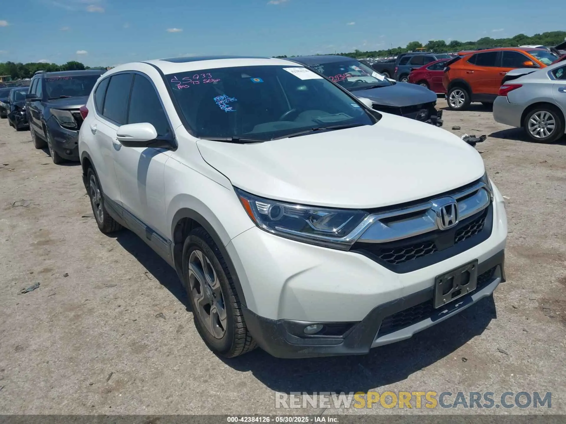 1 Photograph of a damaged car 5J6RW1H83KA037122 HONDA CR-V 2019