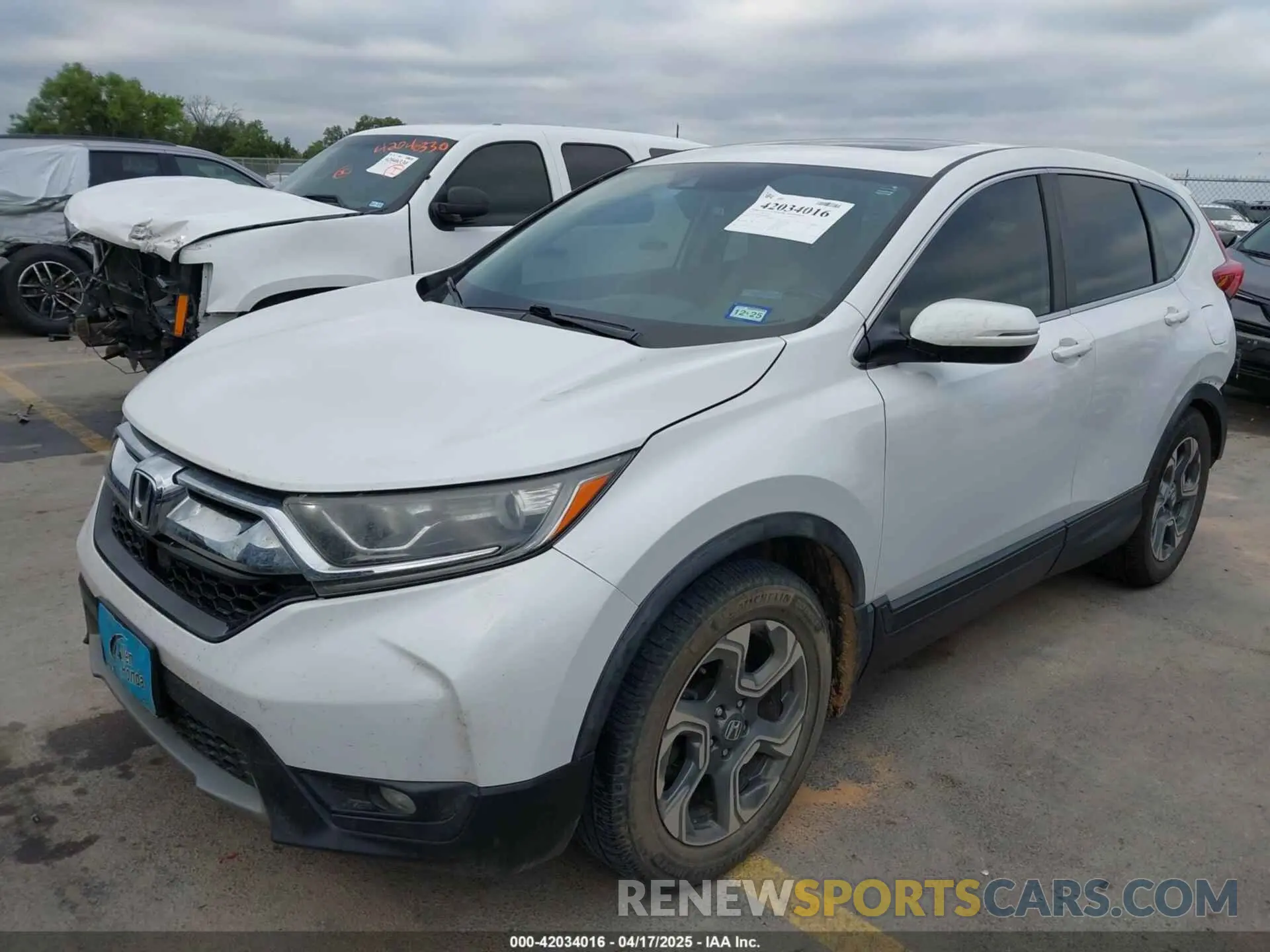 2 Photograph of a damaged car 5J6RW1H86KA008732 HONDA CR-V 2019