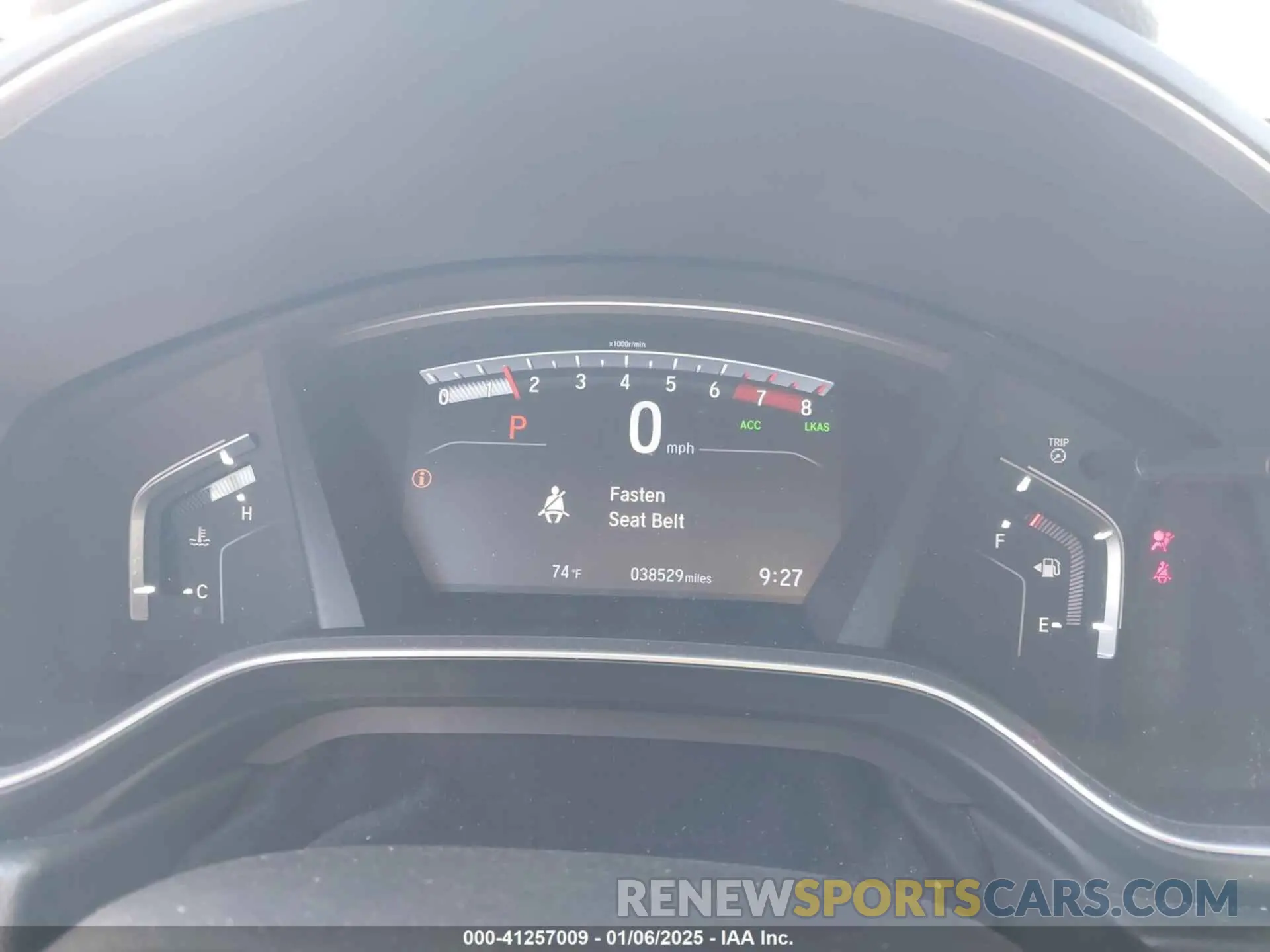 7 Photograph of a damaged car 5J6RW1H86KA039804 HONDA CR-V 2019