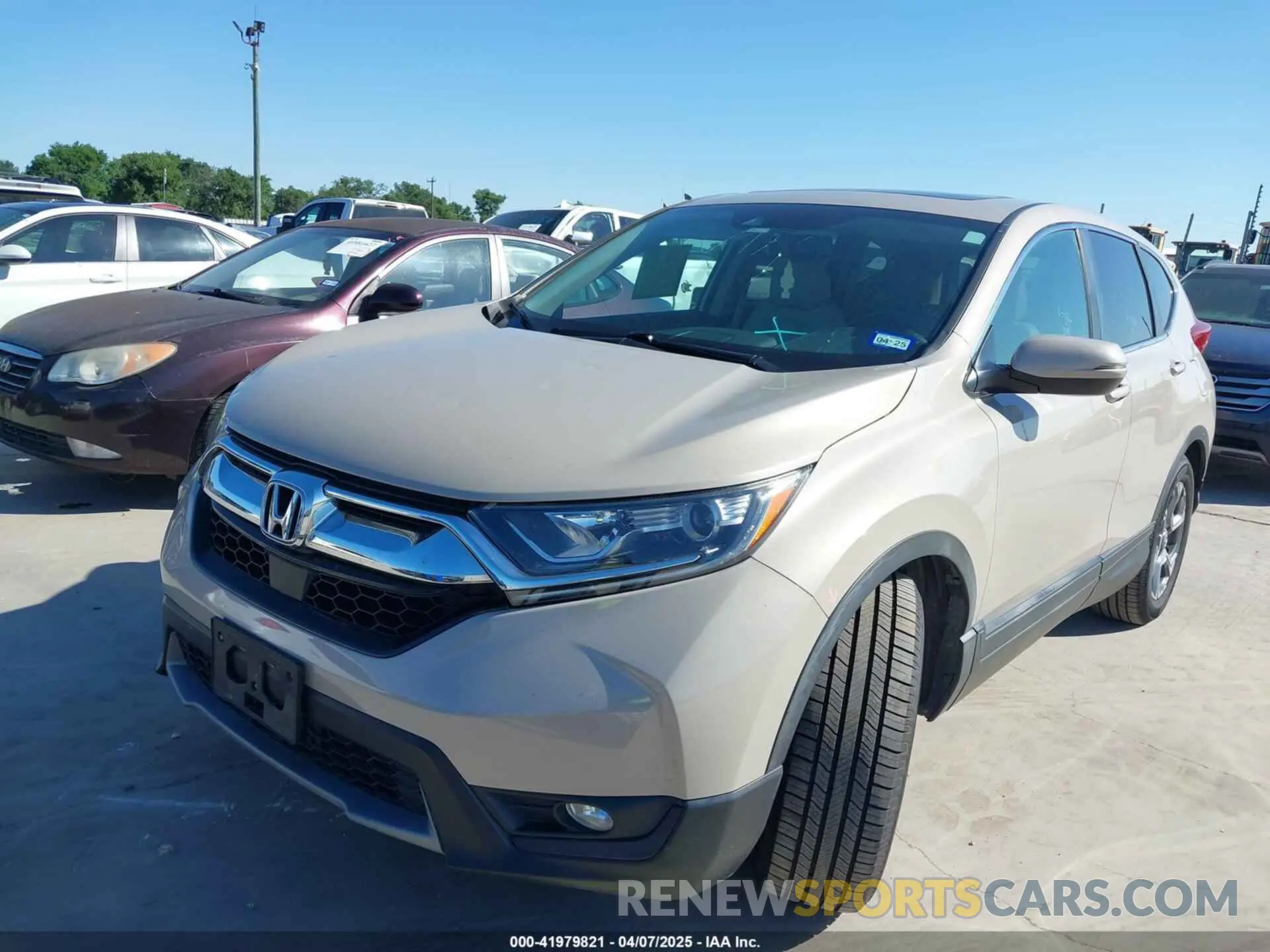 2 Photograph of a damaged car 5J6RW1H87KL005794 HONDA CR-V 2019