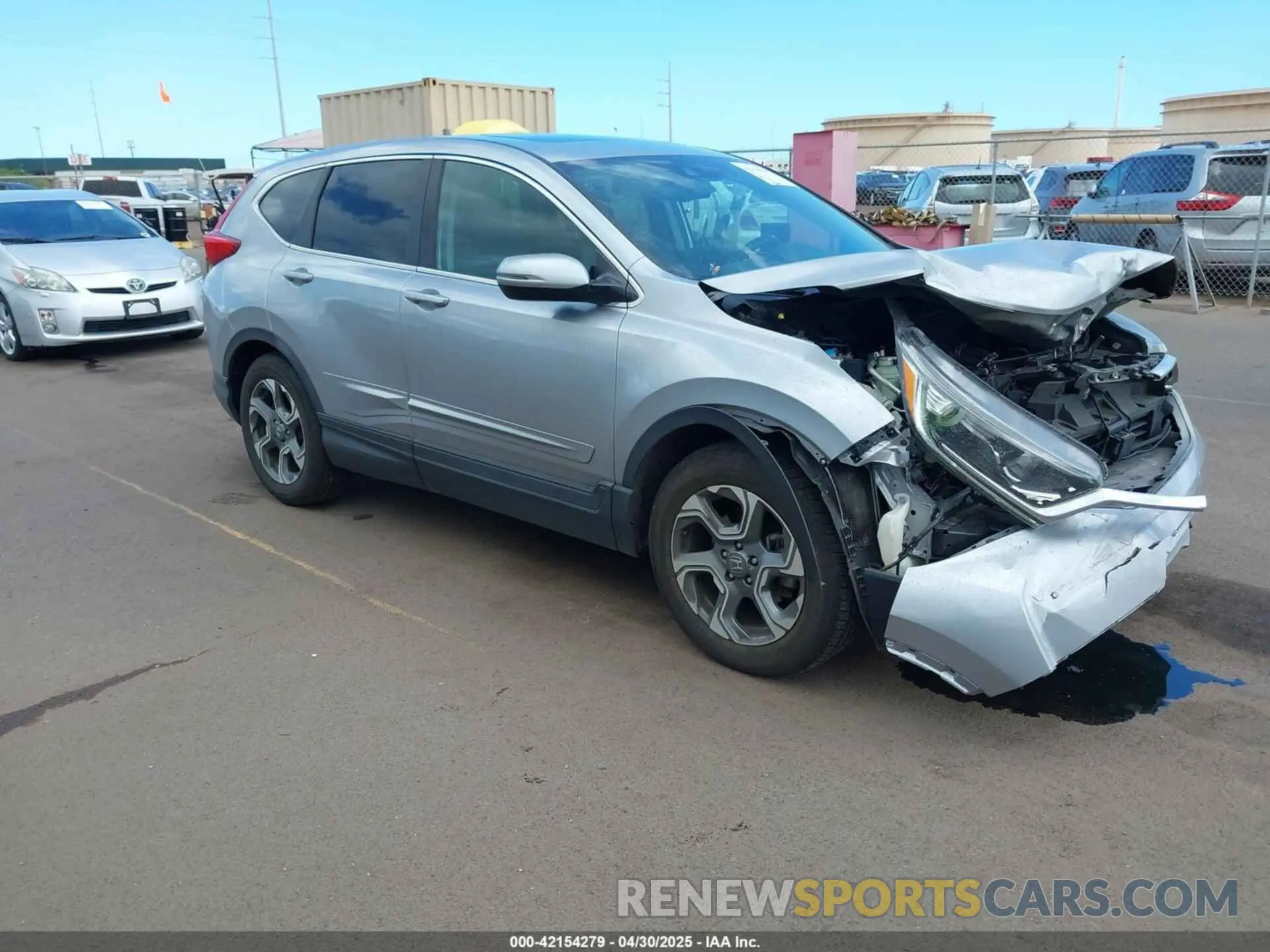 1 Photograph of a damaged car 5J6RW1H89KA046228 HONDA CR-V 2019
