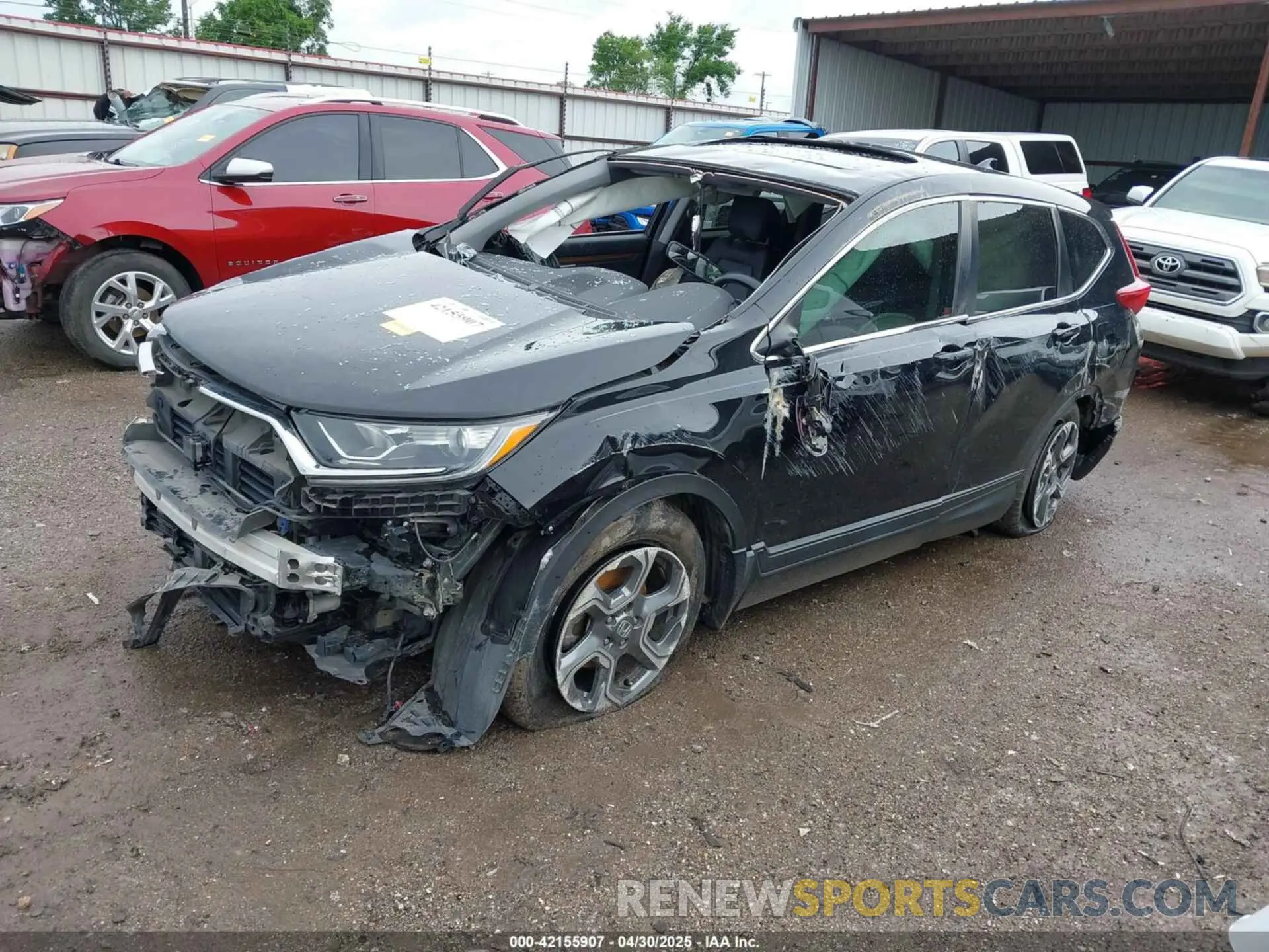 2 Photograph of a damaged car 5J6RW1H8XKA001475 HONDA CR-V 2019