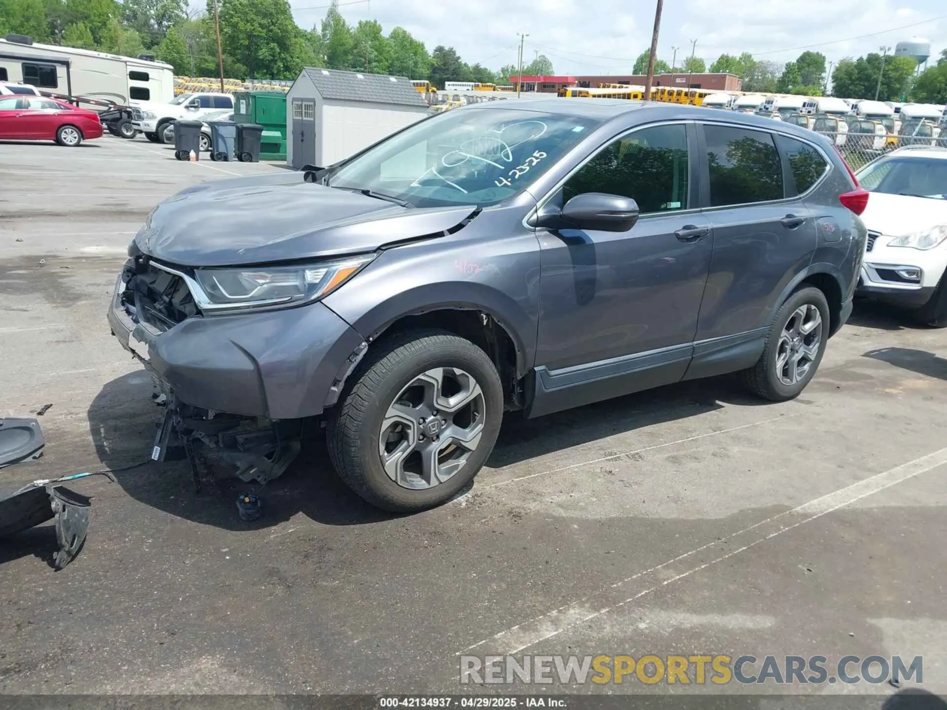 2 Photograph of a damaged car 5J6RW2H51KL007925 HONDA CR-V 2019