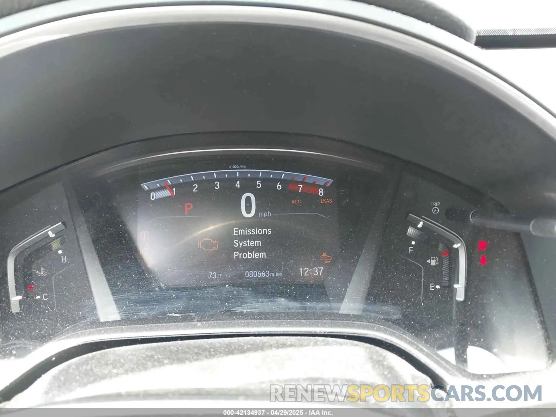 7 Photograph of a damaged car 5J6RW2H51KL007925 HONDA CR-V 2019