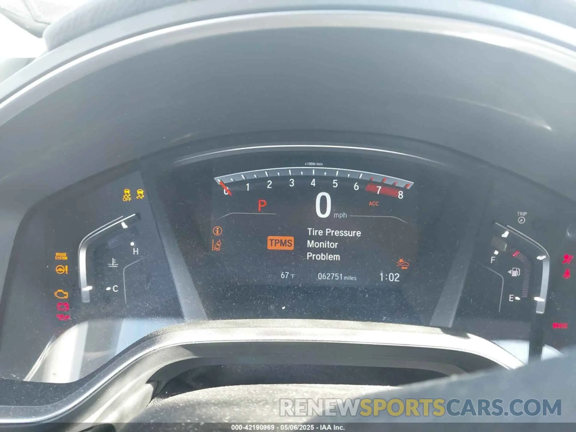 7 Photograph of a damaged car 5J6RW2H52KA005029 HONDA CR-V 2019