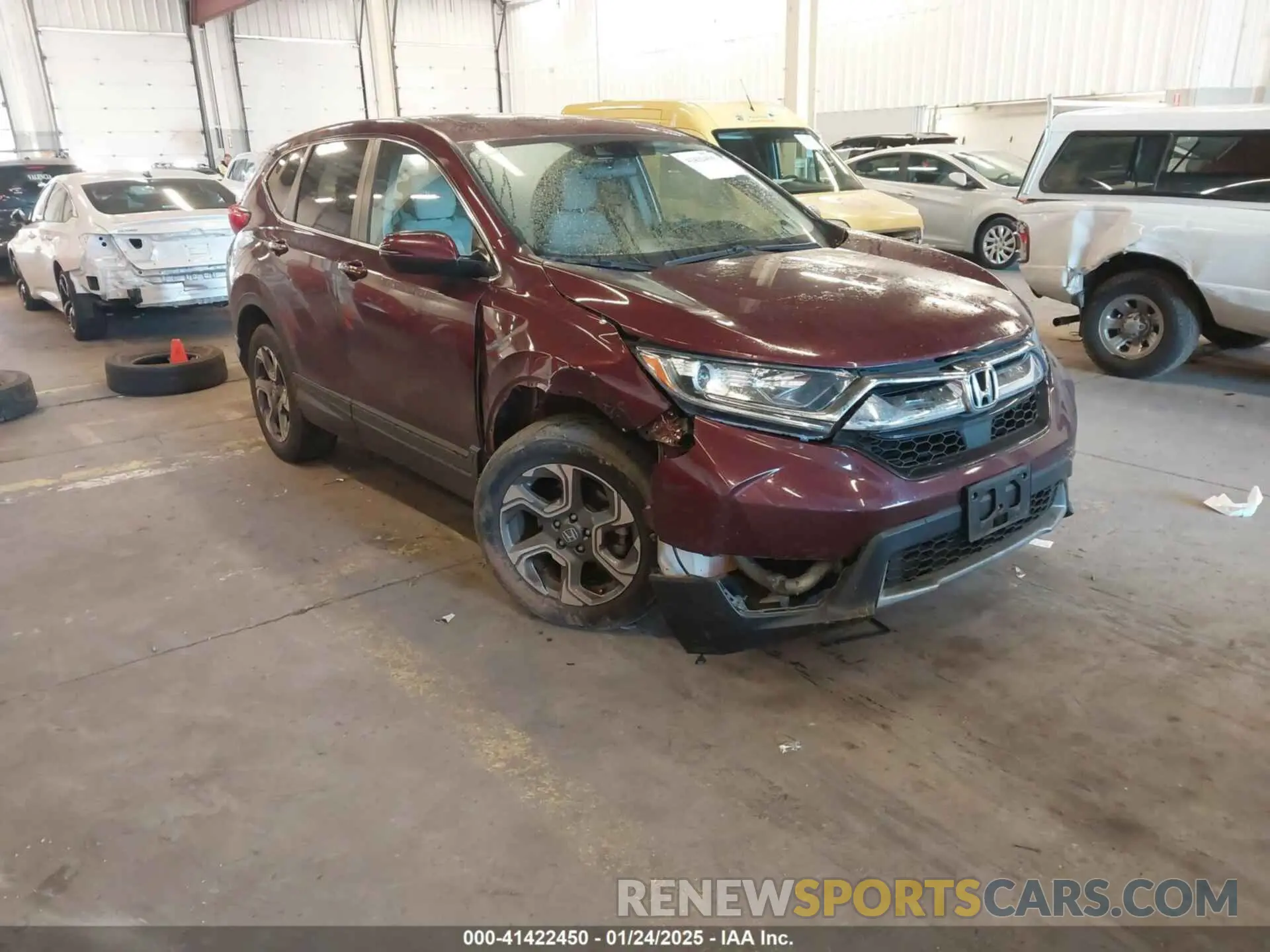 1 Photograph of a damaged car 5J6RW2H53KL007733 HONDA CR-V 2019