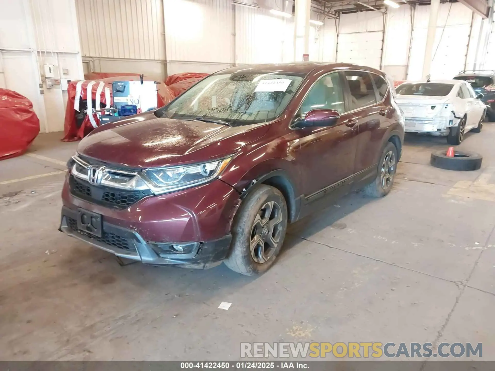 2 Photograph of a damaged car 5J6RW2H53KL007733 HONDA CR-V 2019